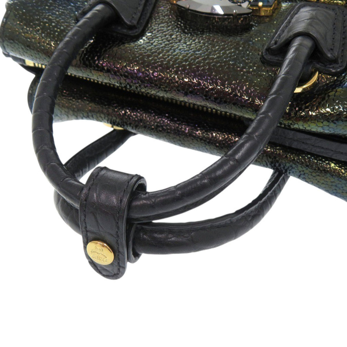 Mcm Black Patent Leather Handbag (Pre-Owned)