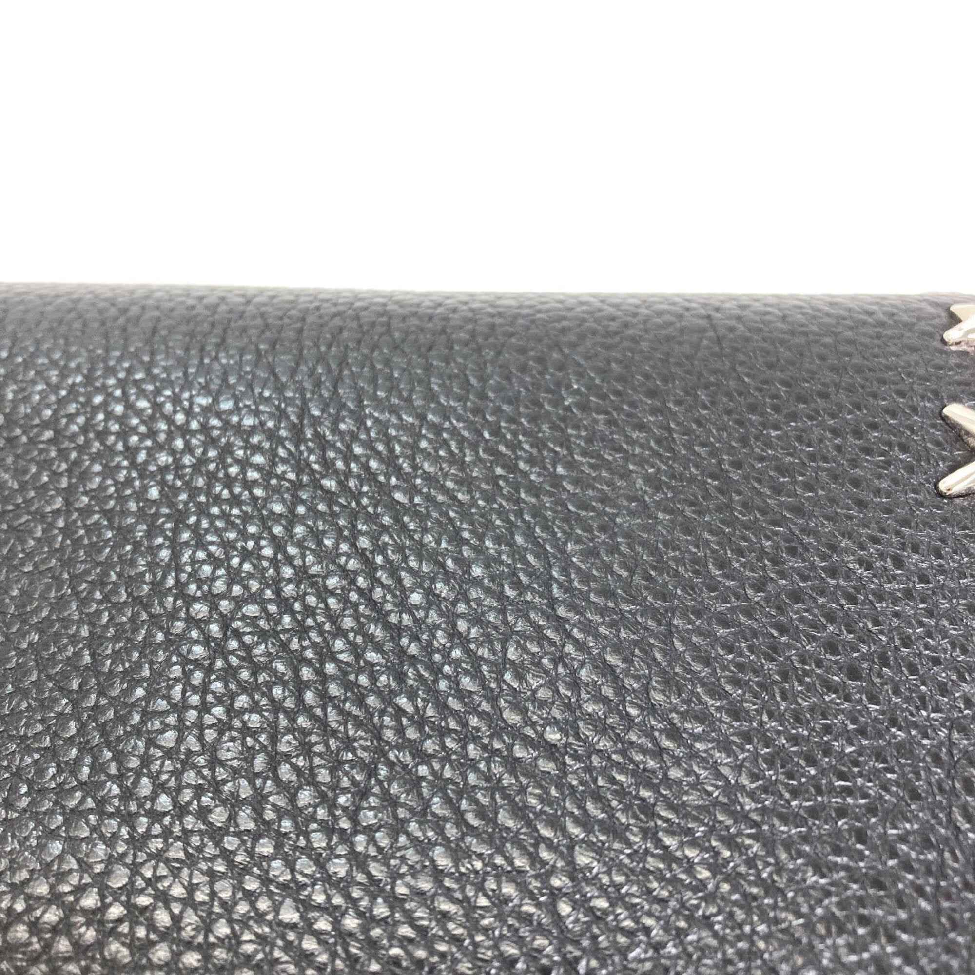 Jimmy Choo Black Leather Long Wallet (Bi-Fold) (Pre-Owned)