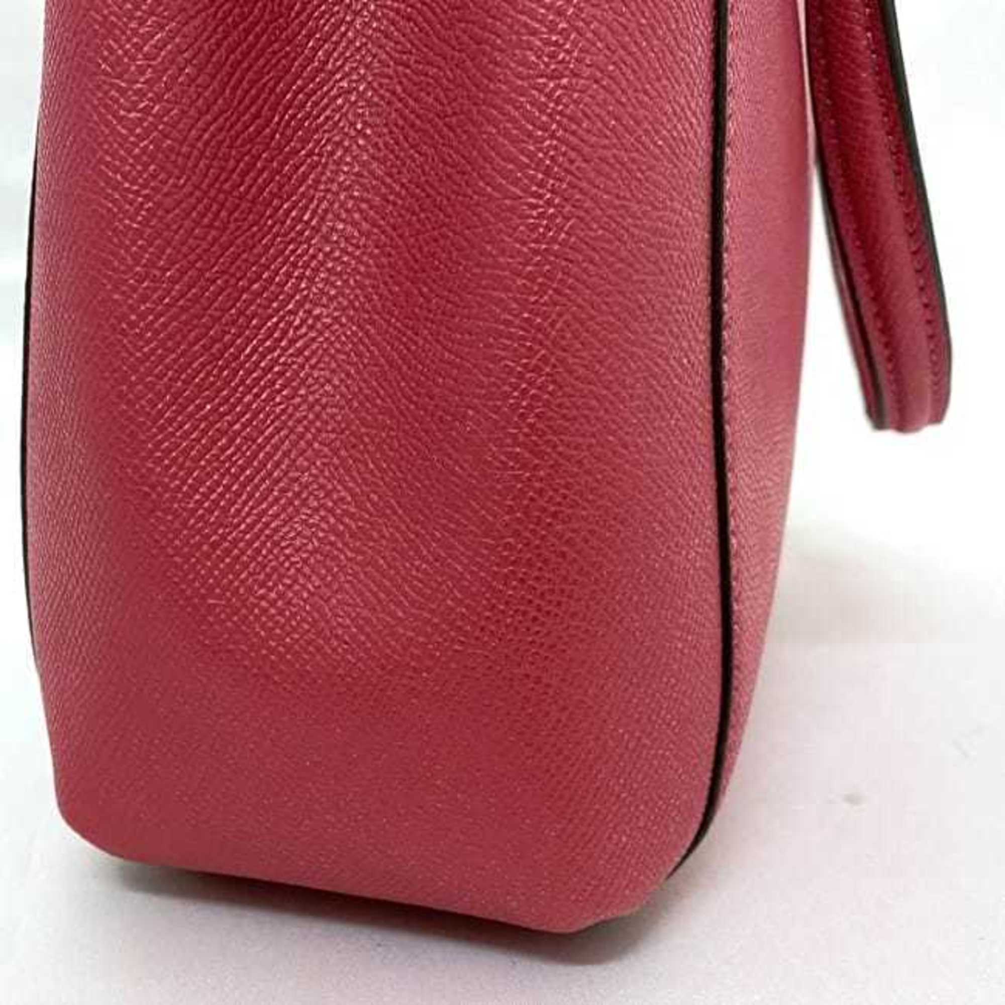 Coach Pink Leather Handbag Tote Bag (Pre-Owned)