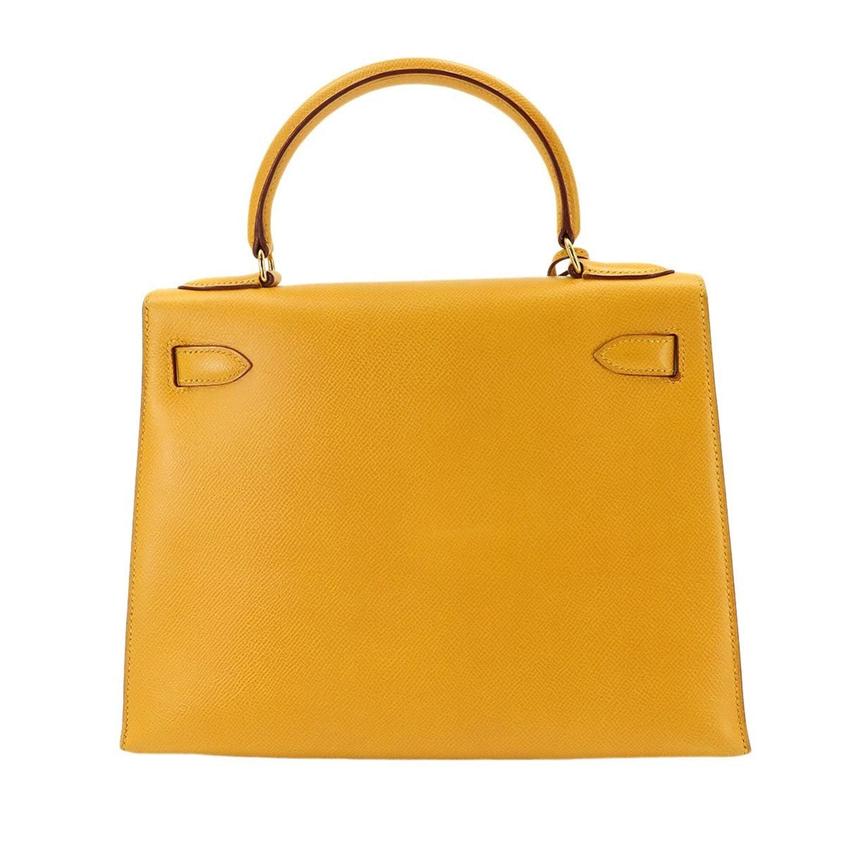Hermes Jaune Courchevel Leather Handbag (Pre-Owned)