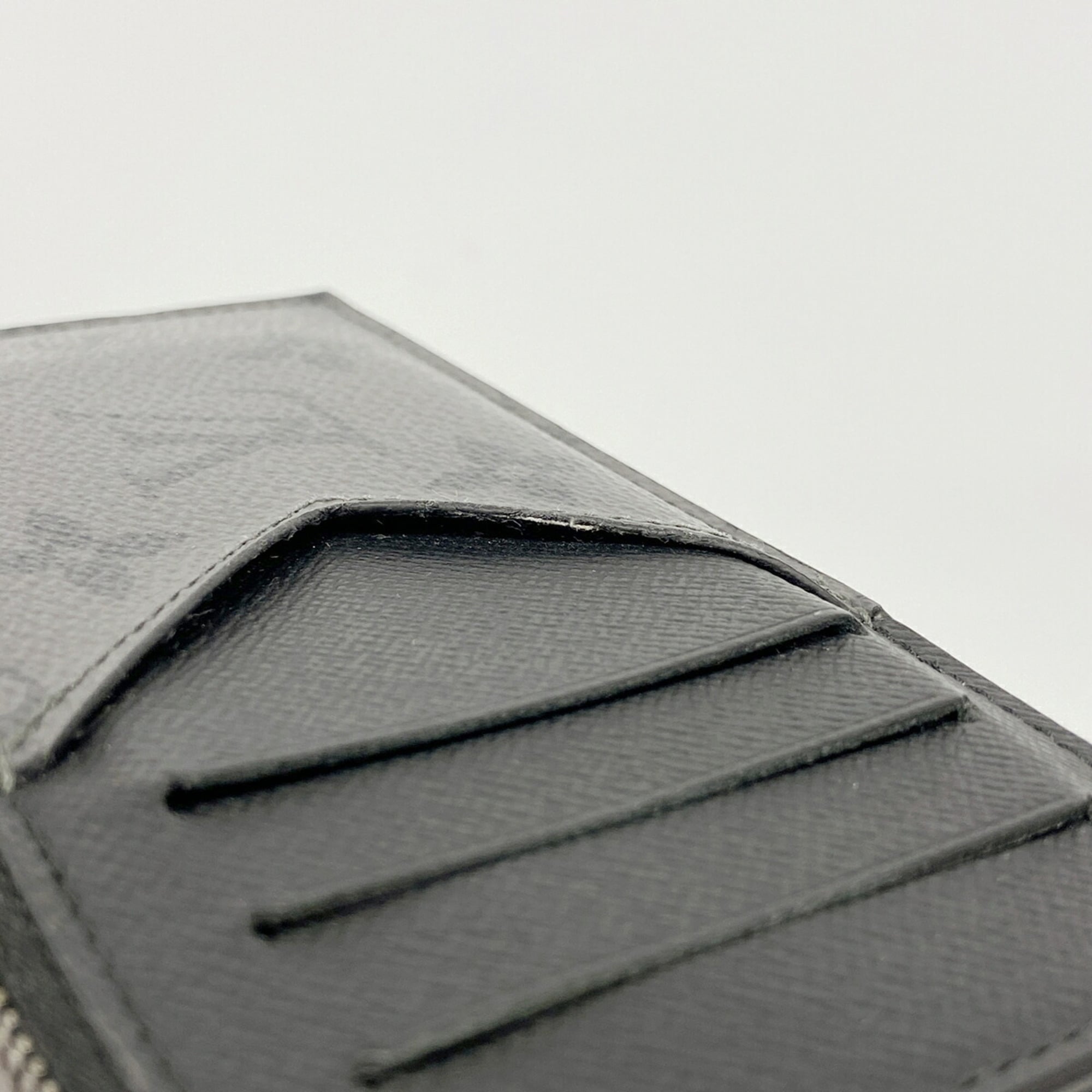 Louis Vuitton Black Gray Coin Purse/Coin Case (Pre-Owned)