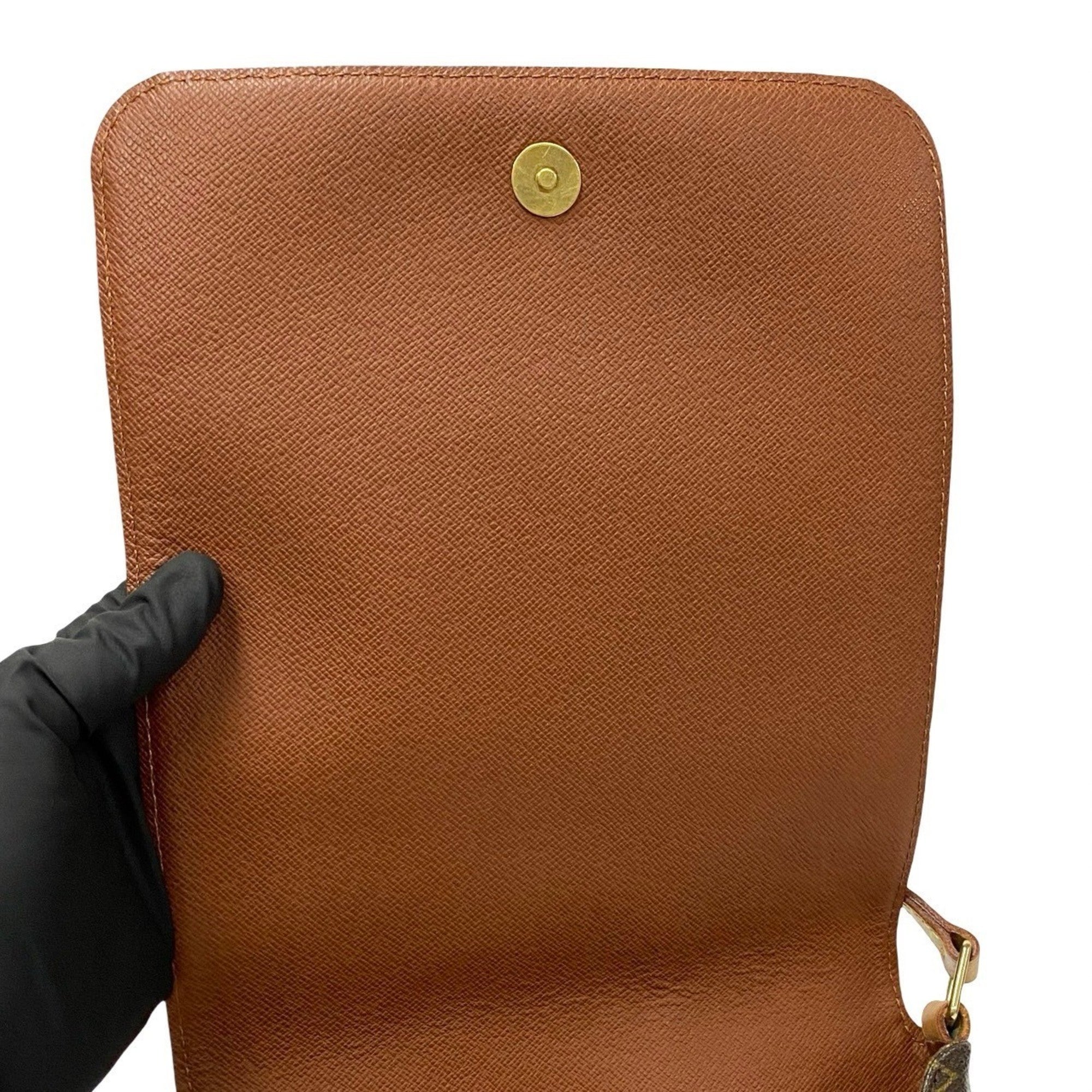 Louis Vuitton Brown Leather Pvc Pochette Shoulder Bag (Pre-Owned)