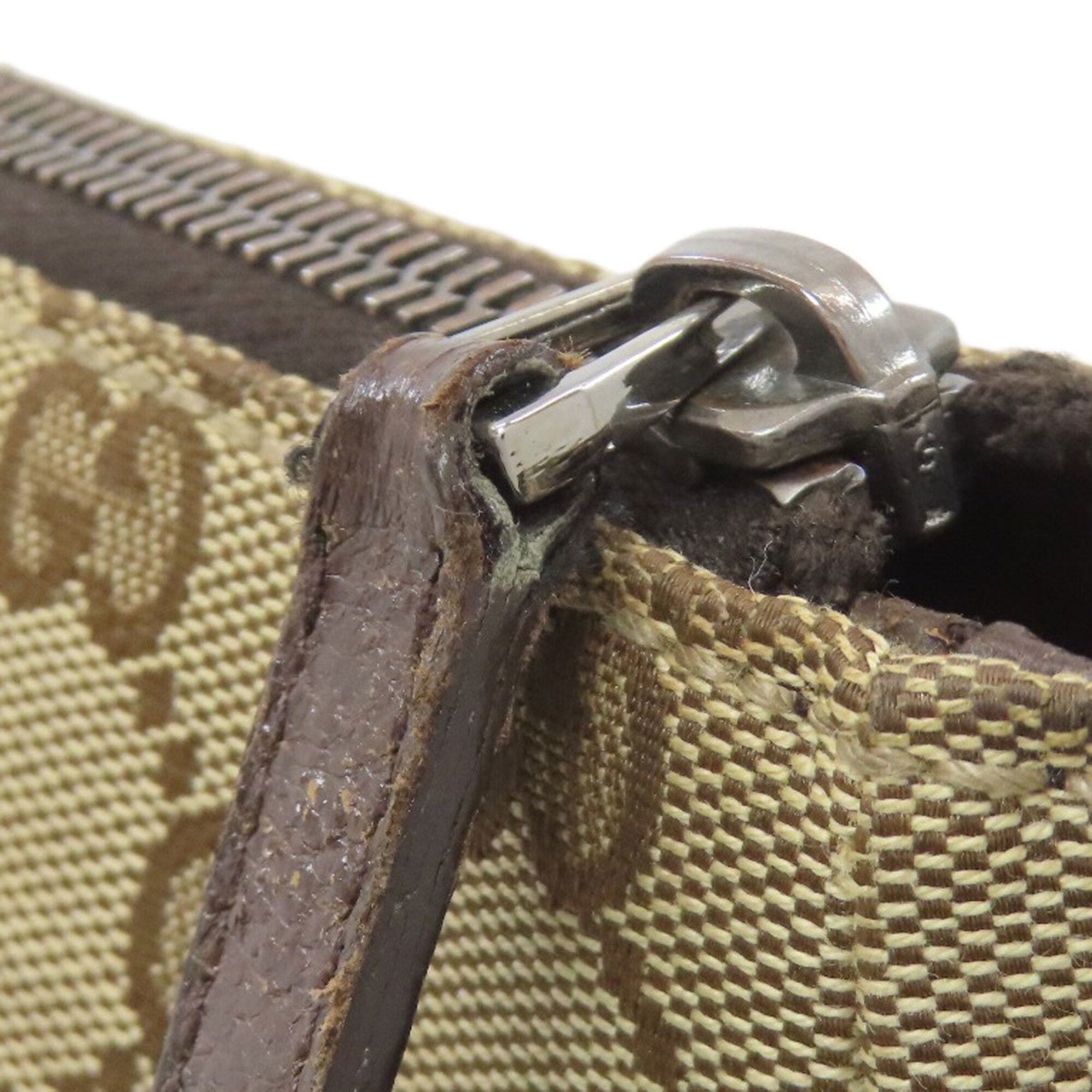 Gucci Gg Canvas Brown Gg Canvas Shoulder Bag (Pre-Owned)