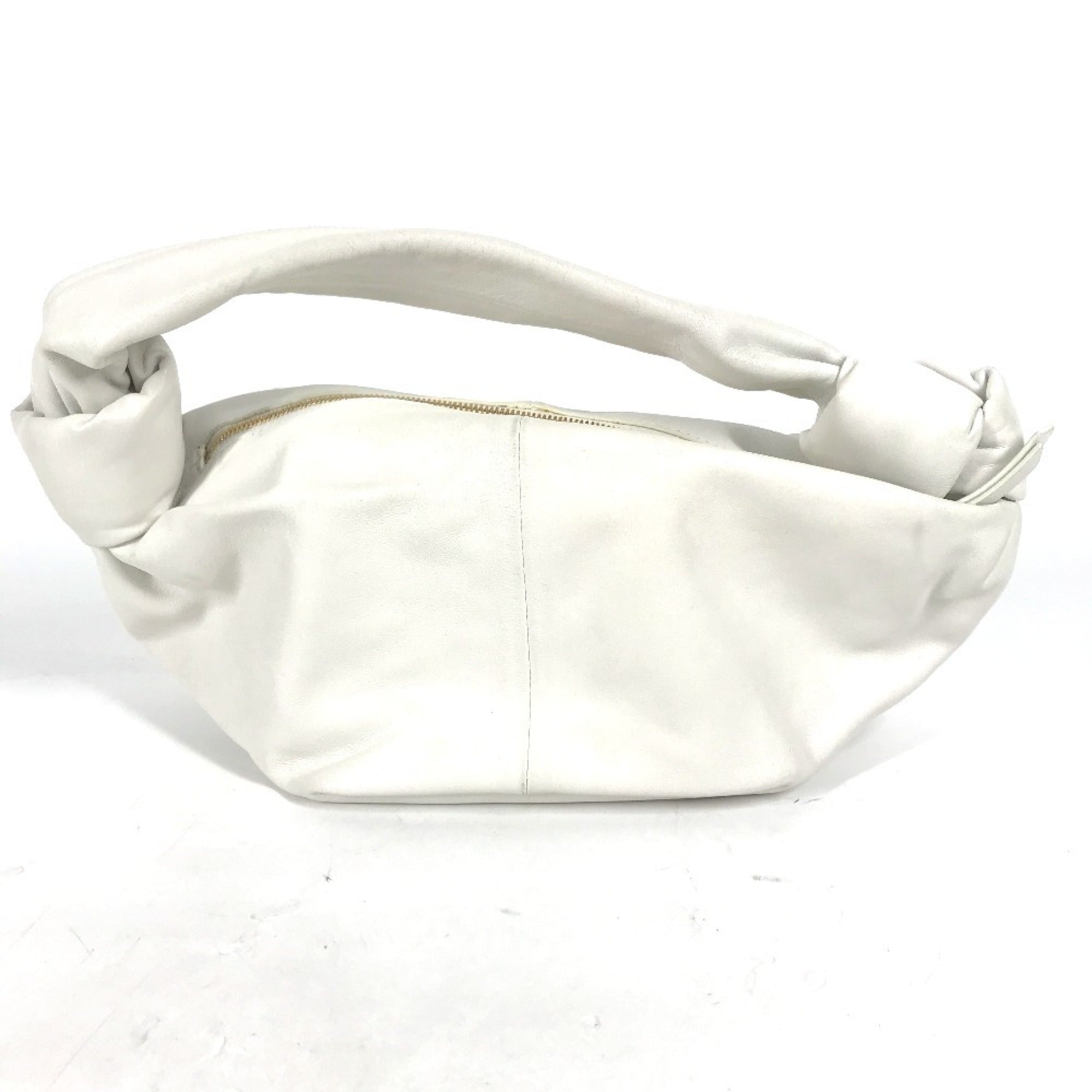 Bottega Veneta White Leather Handbag (Pre-Owned)