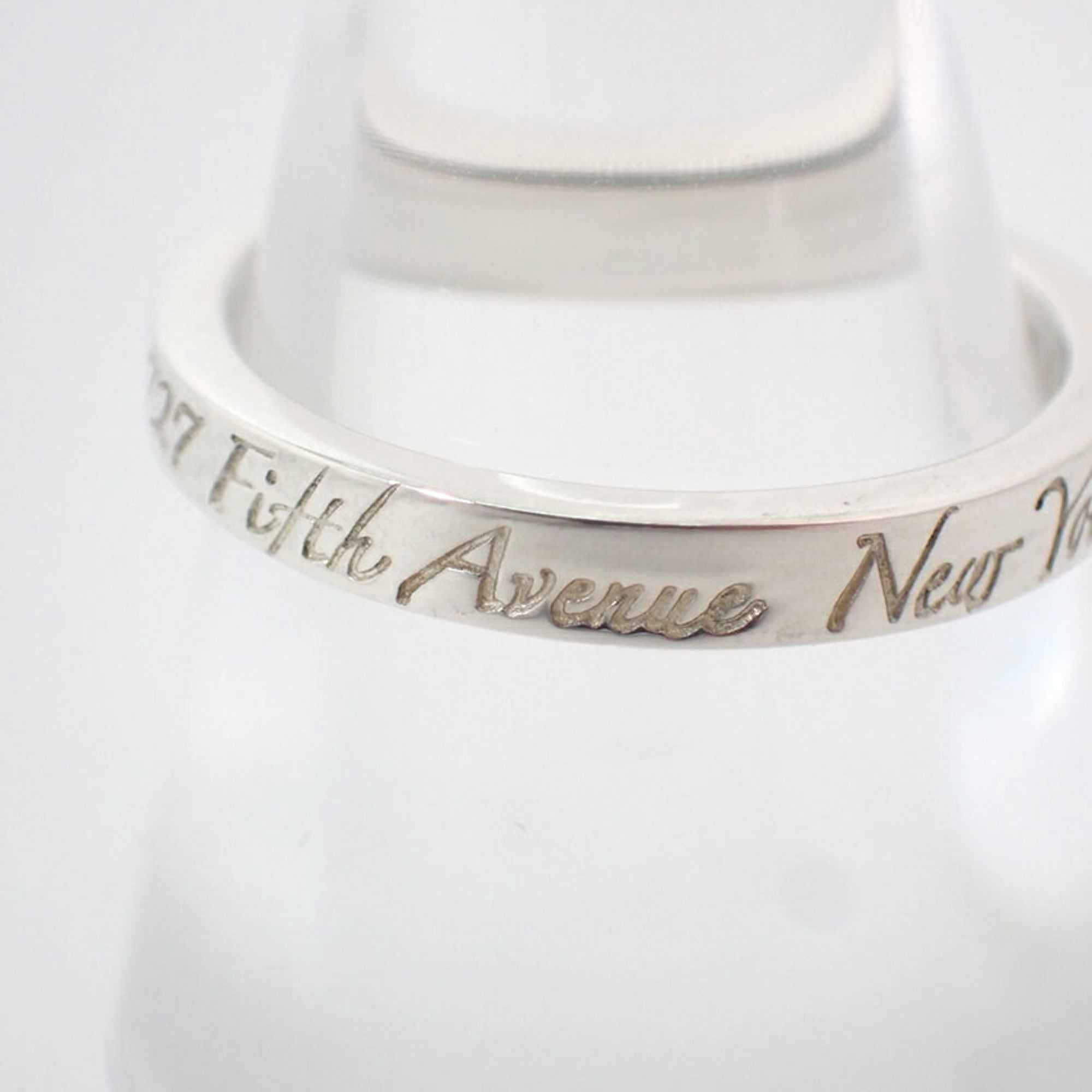 Tiffany Silver Sterling Silver 925 Band Ring (Pre-Owned)
