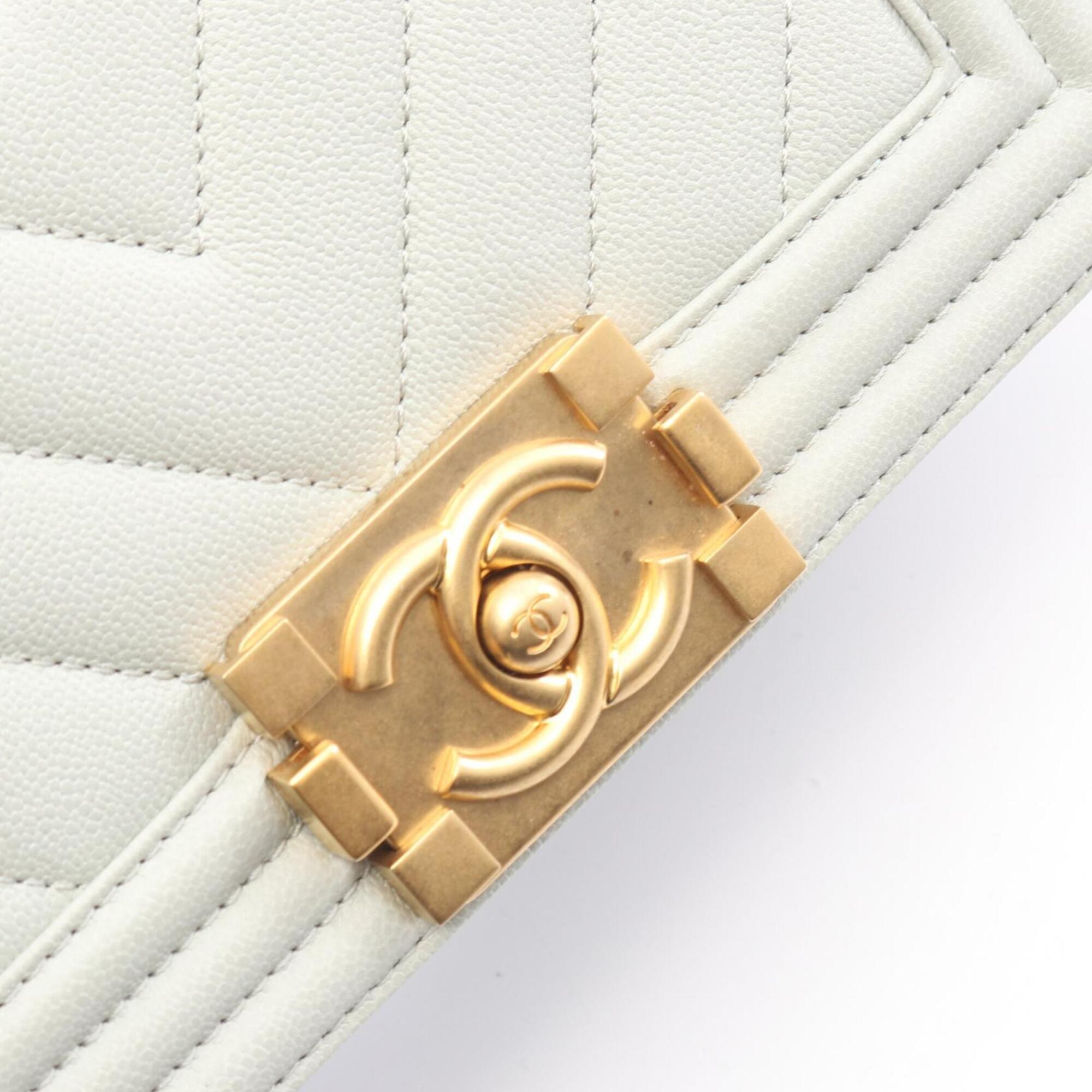 Chanel Blue Grained Calfskin Handbag Shoulder Bag (Pre-Owned)