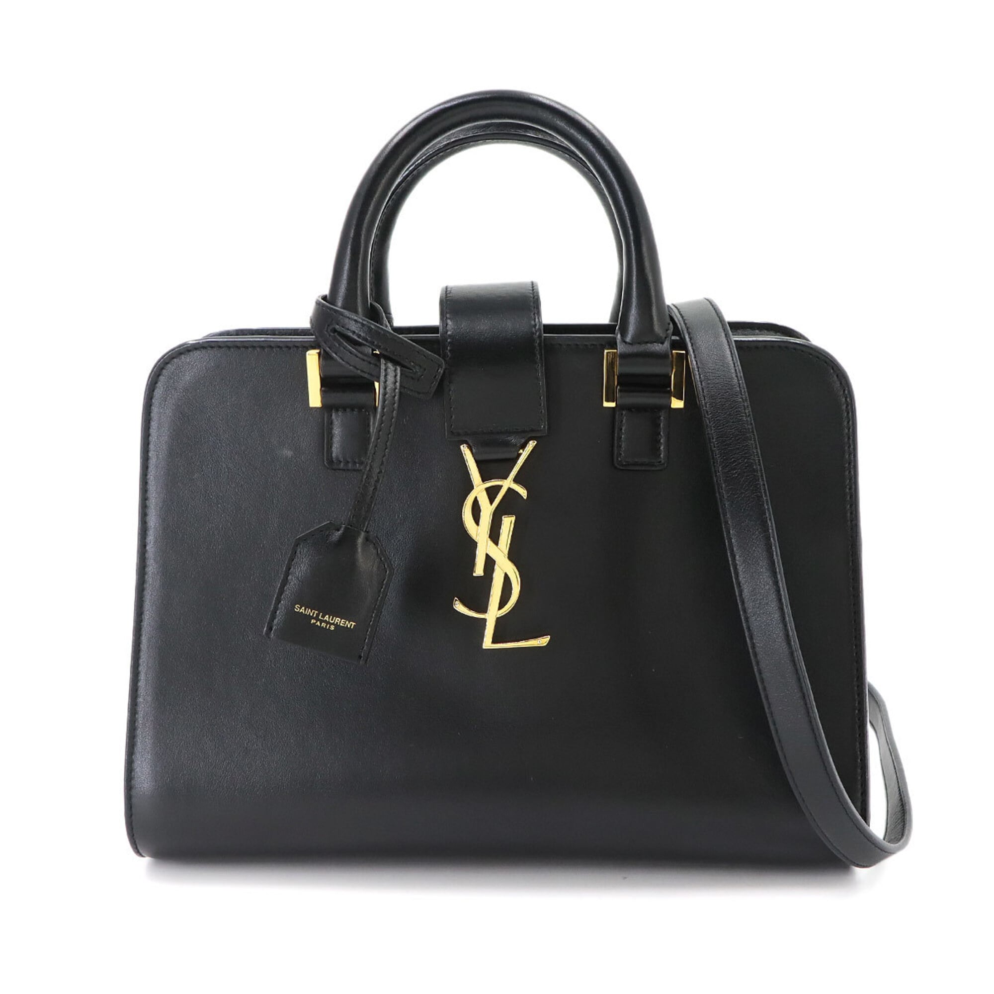 Saint Laurent Black Leather Handbag (Pre-Owned)