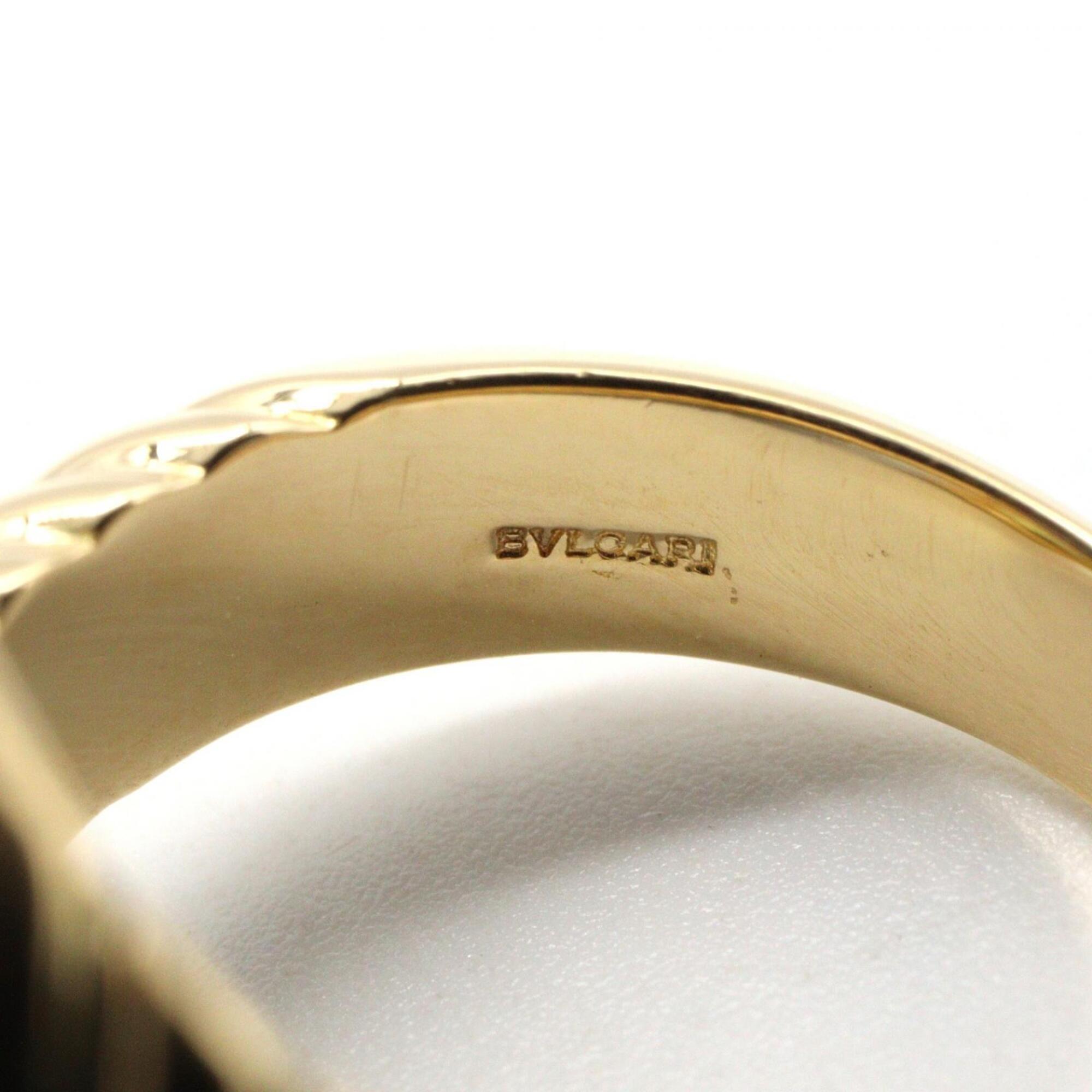 Bvlgari Gold Blue Green Yellow Gold (18K) Band Ring (Pre-Owned)