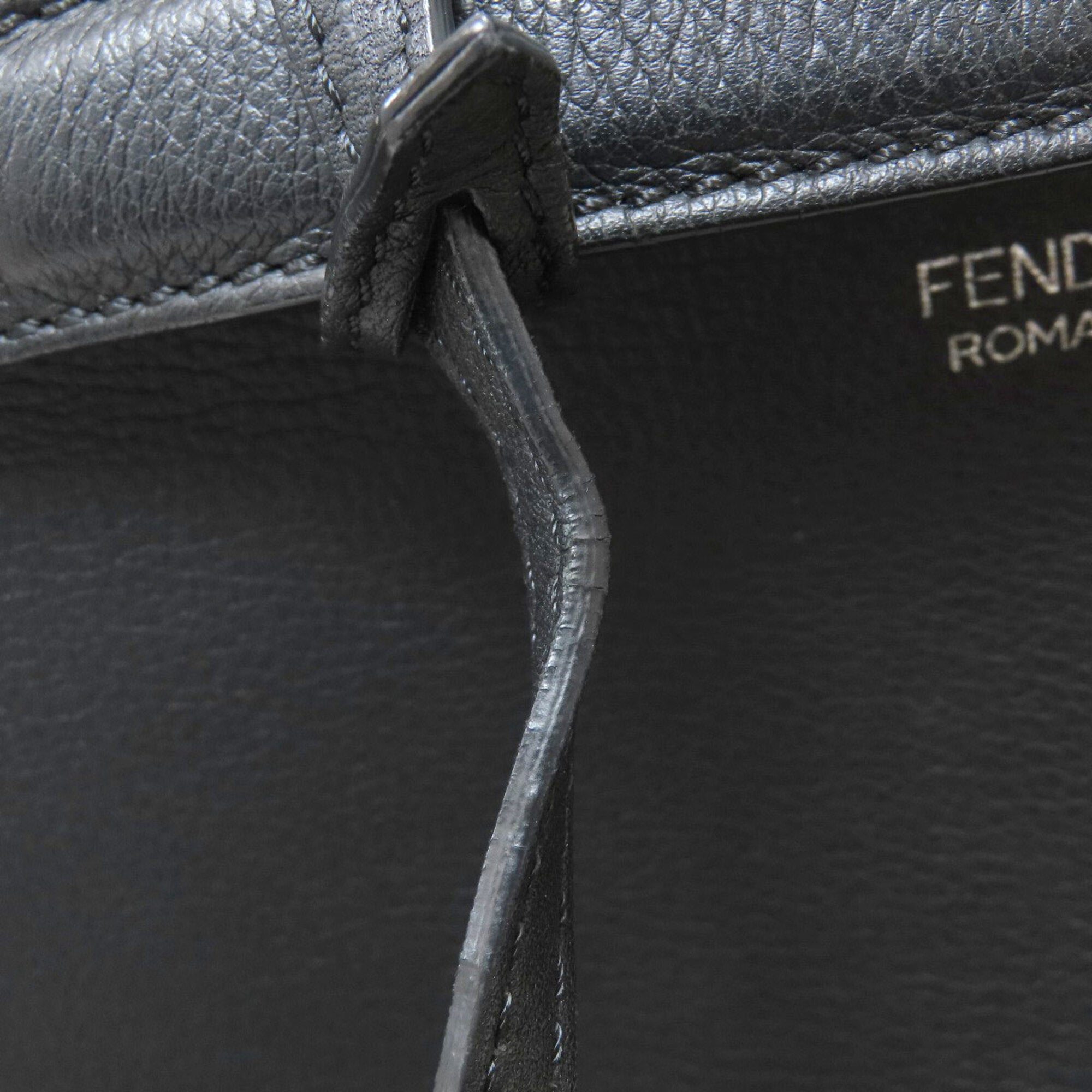 Fendi Black Leather Handbag (Pre-Owned)
