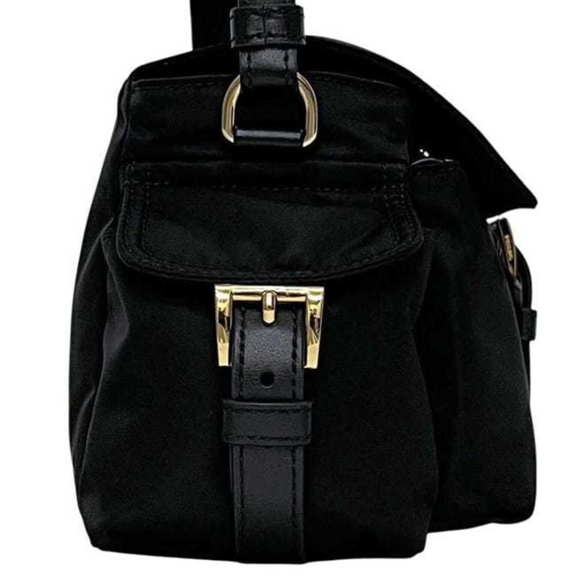 Prada Black Nero Nylon Shoulder Bag (Pre-Owned)