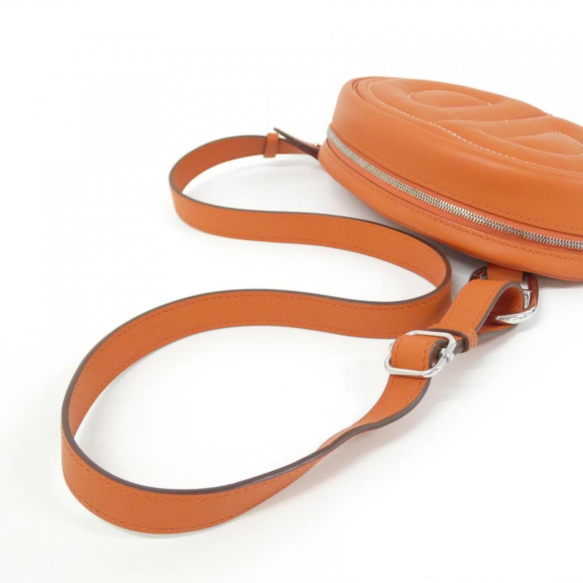 Hermes Orange Swift Leather Shoulder Bag (Pre-Owned)