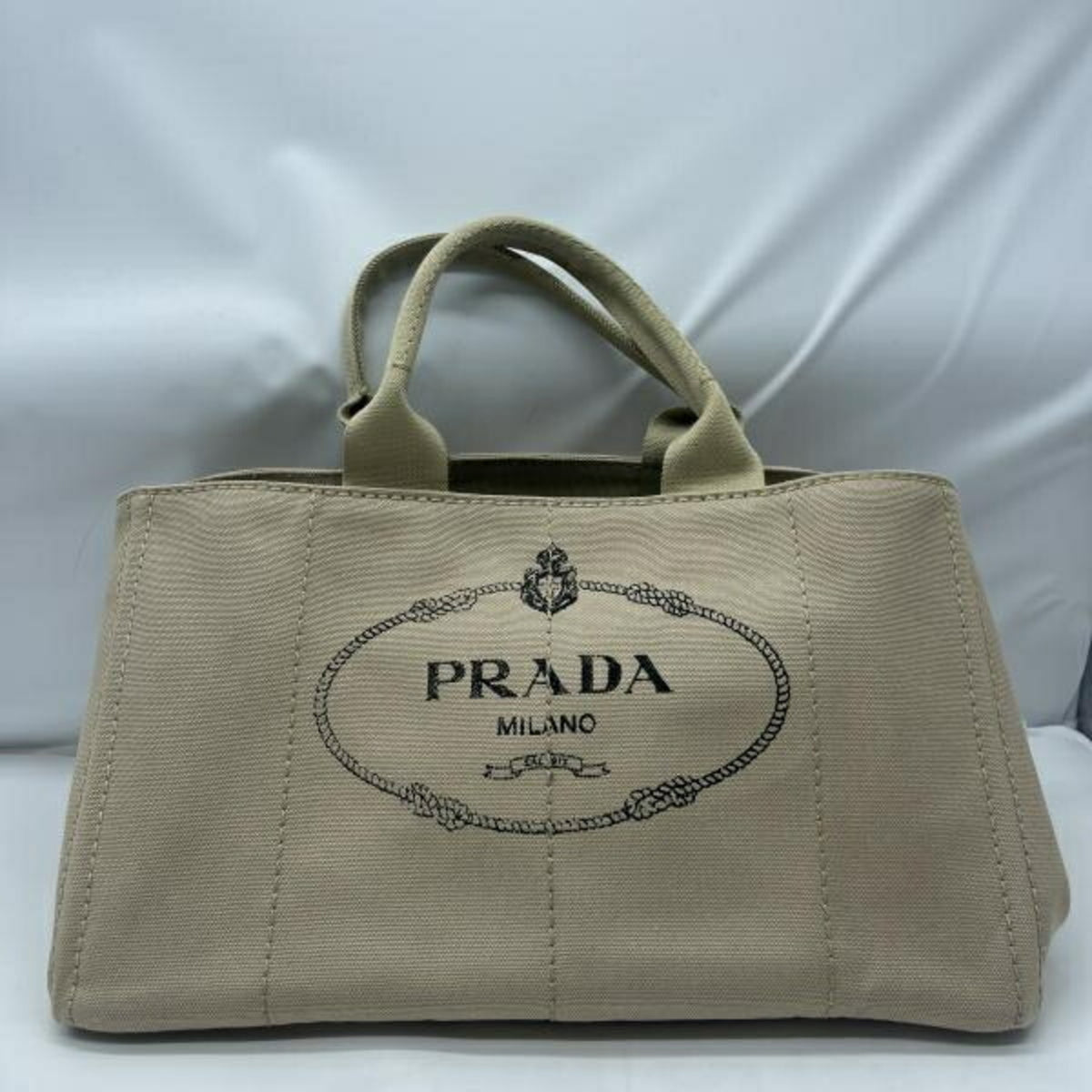 Prada Canapa Beige Tote Bag (Pre-Owned)