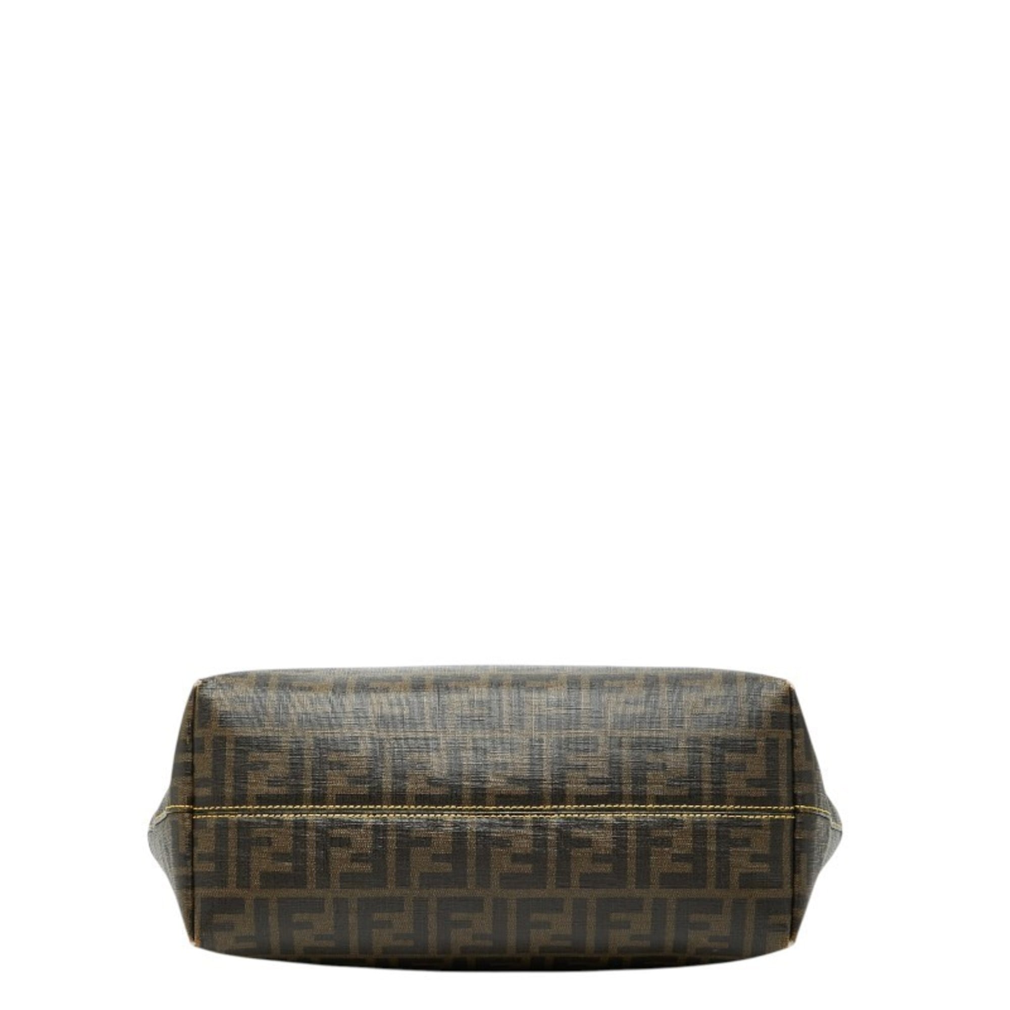 Fendi Brown Pvc Leather Tote Bag (Pre-Owned)
