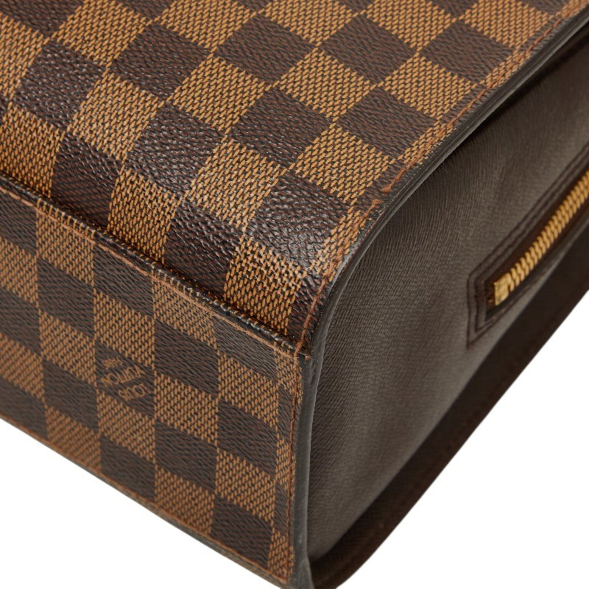 Louis Vuitton Brown Pvc Leather Handbag (Pre-Owned)