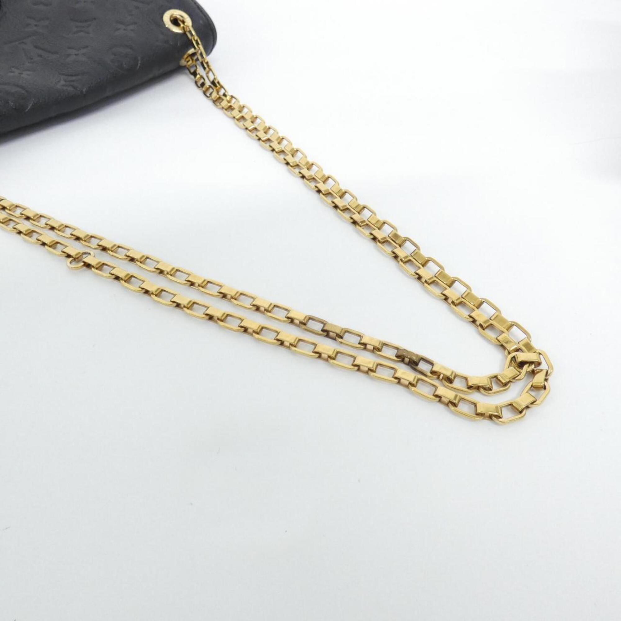 Louis Vuitton Black Leather Shoulder Bag (Pre-Owned)