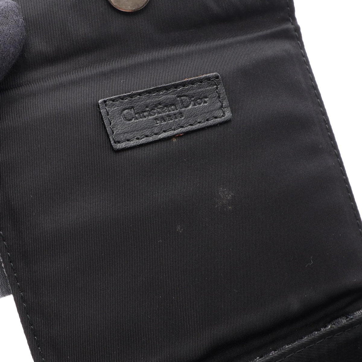 Christian Dior Black Canvas Leather Handbag (Pre-Owned)