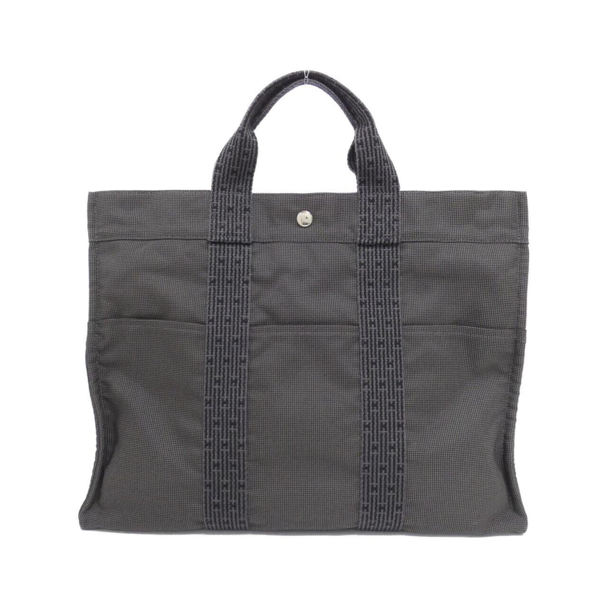 Hermes Black Canvas Handbag (Pre-Owned)