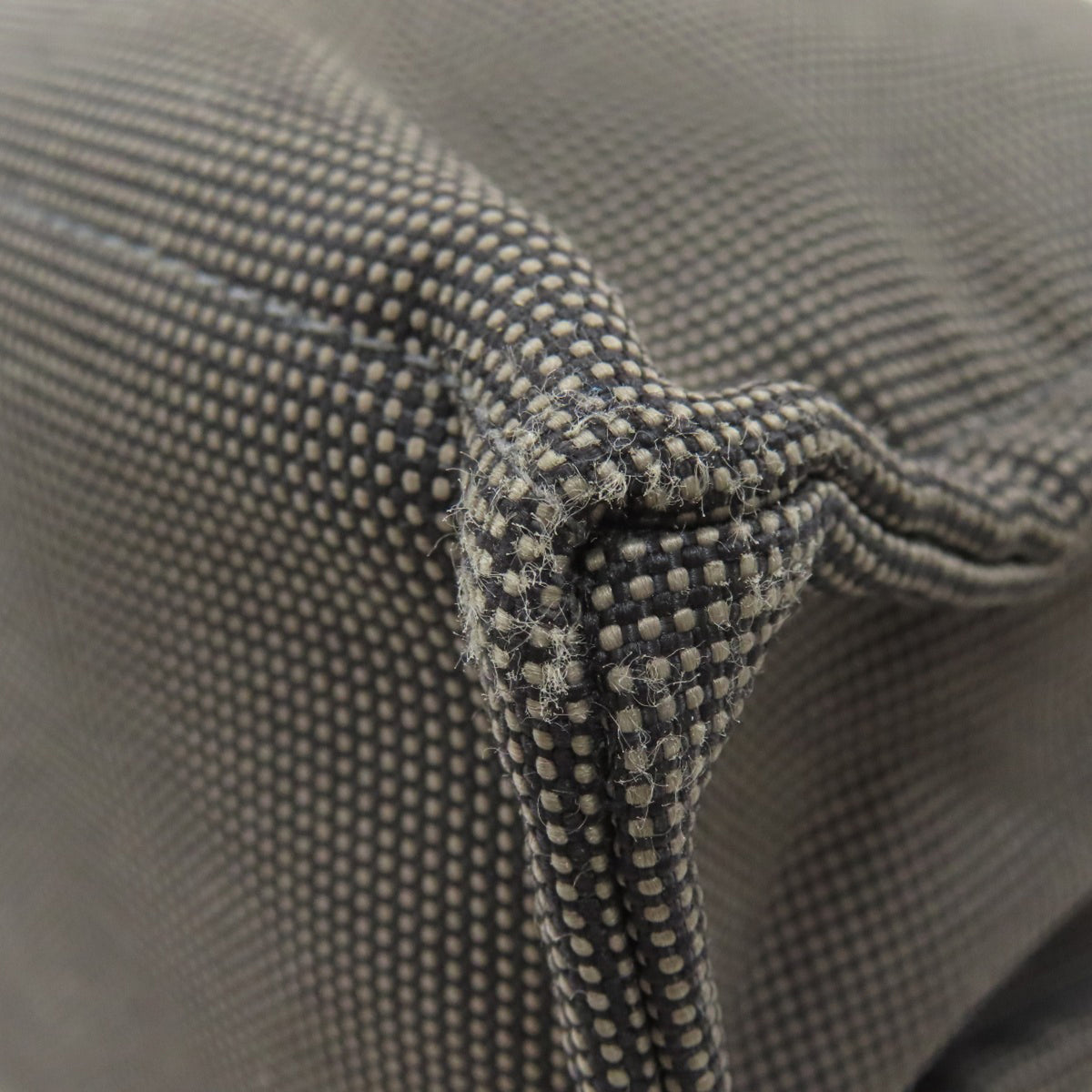 Hermes Gray Canvas Handbag (Pre-Owned)