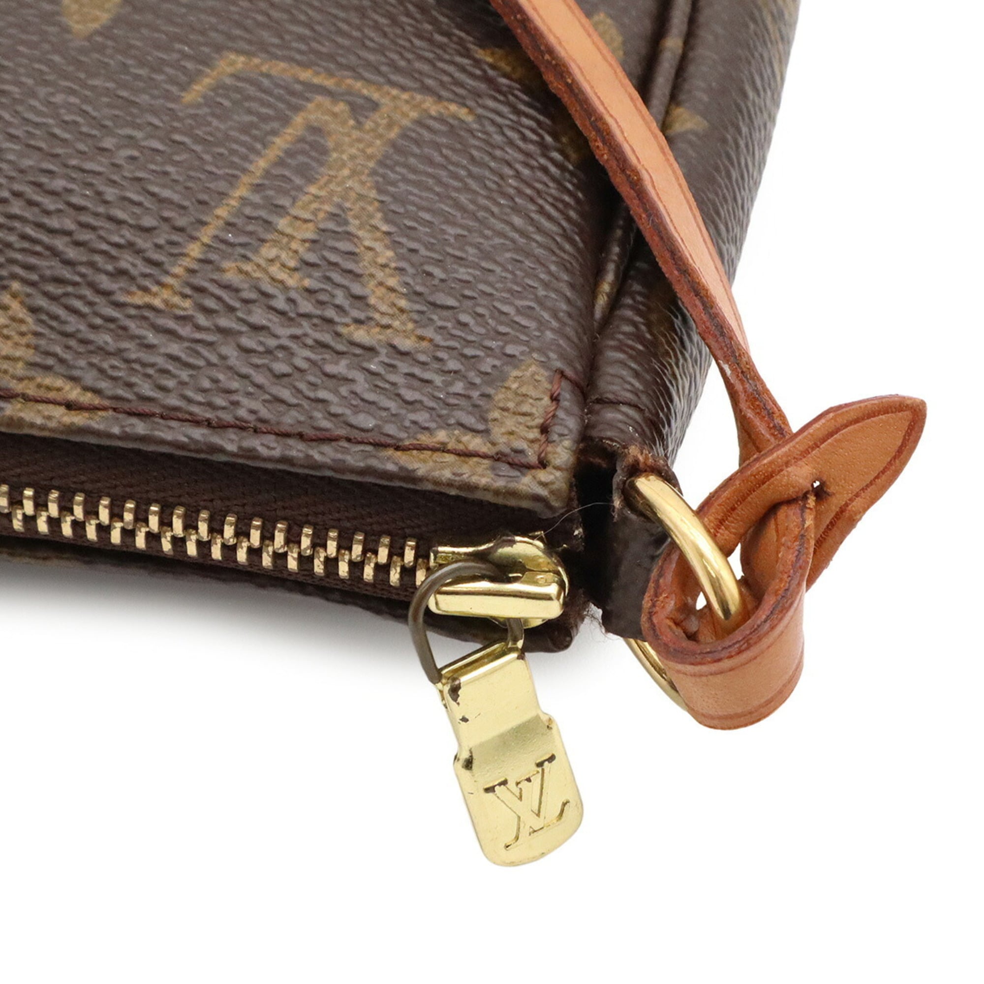 Louis Vuitton Brown Monogram Canvas Handbag Pochette Pouch (Pre-Owned)