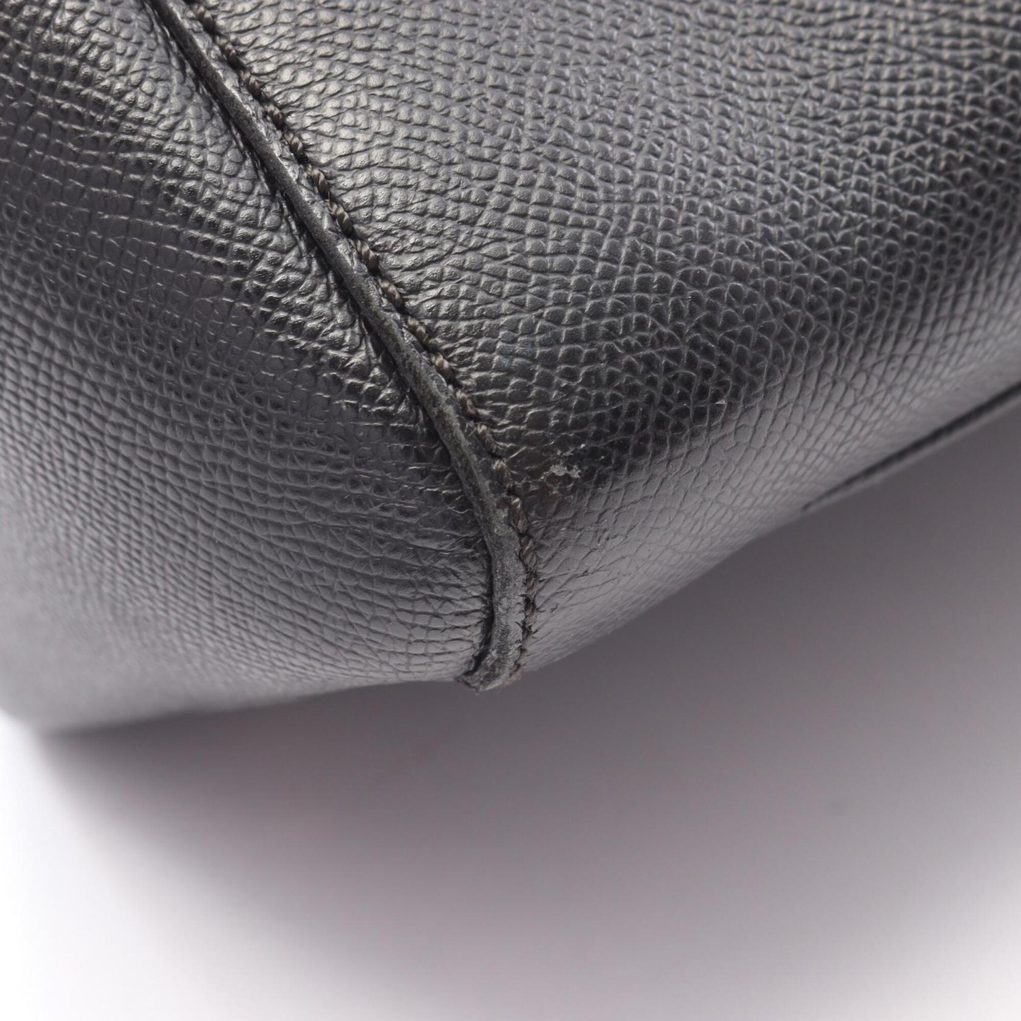 Chanel Black Grained Calfskin Handbag Tote Bag (Pre-Owned)