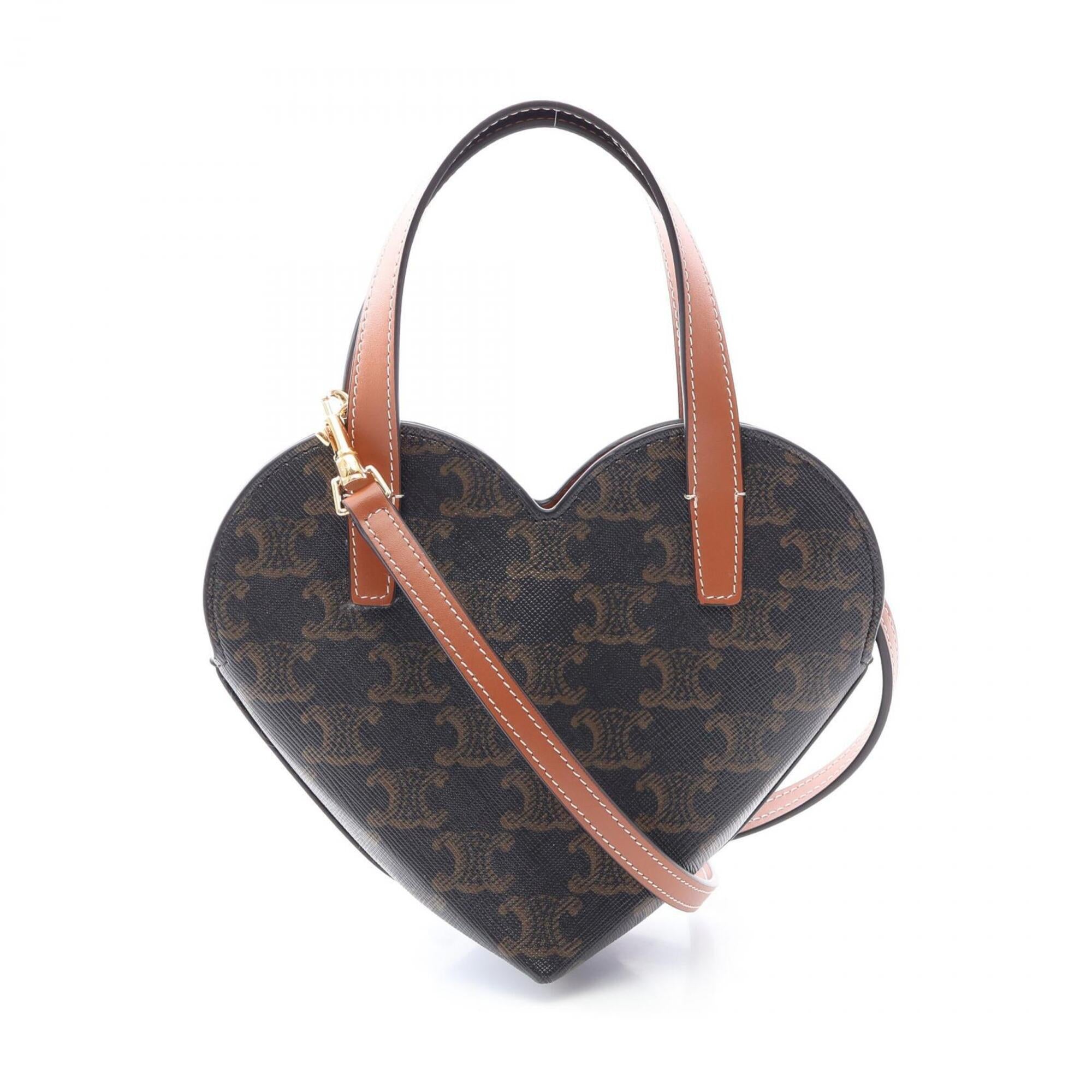 Celine Black Brown Coated Canvas Pvc Leather Handbag (Pre-Owned)