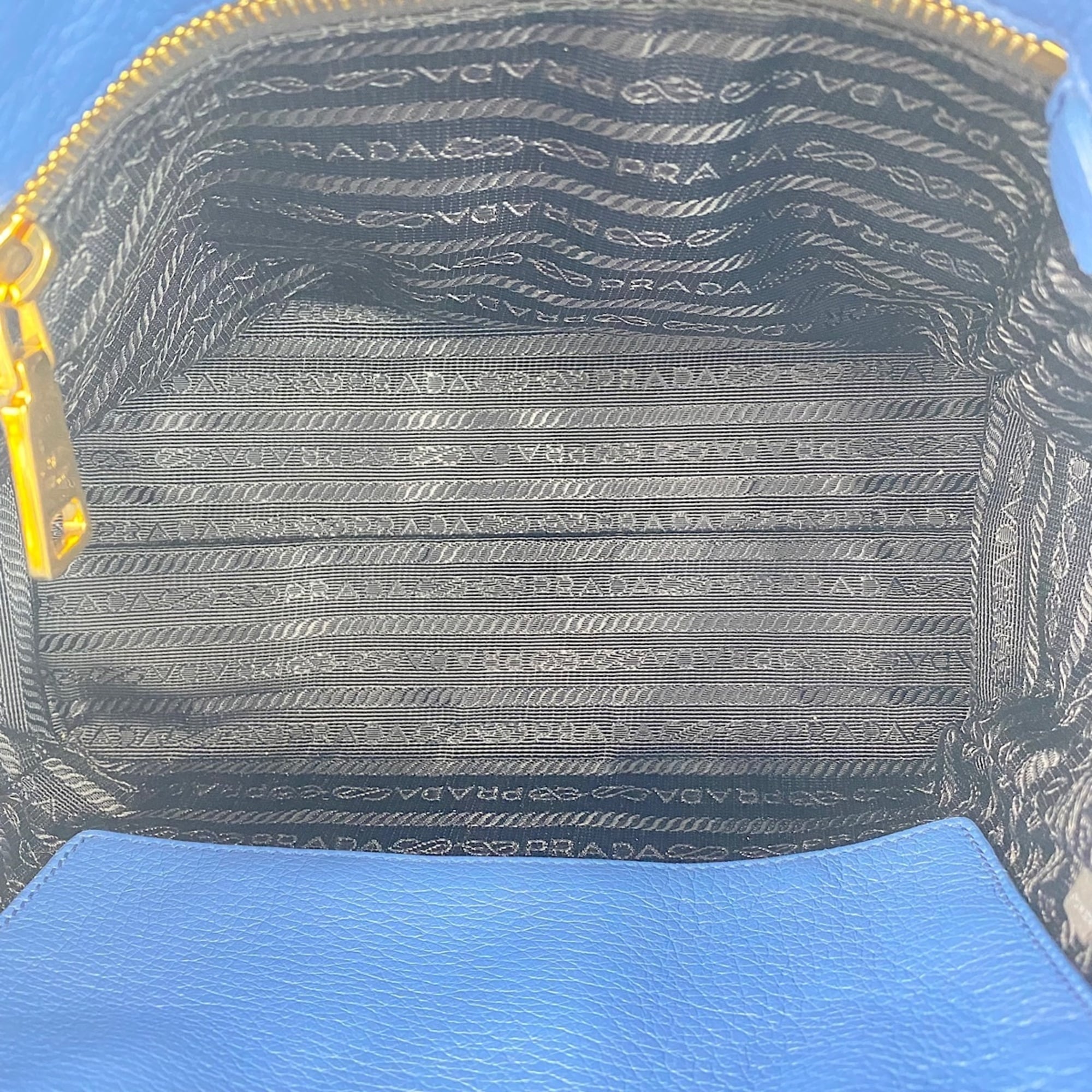 Prada Blue Handbag Shoulder Bag (Pre-Owned)