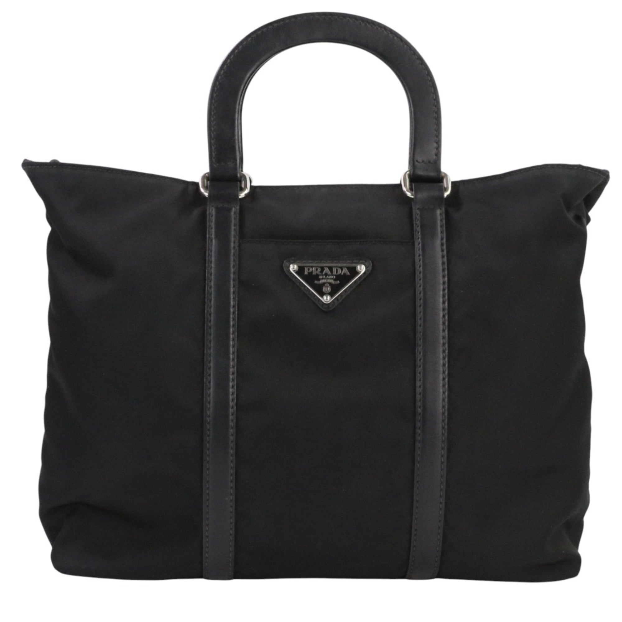 Prada Black Nylon Handbag Shoulder Bag (Pre-Owned)
