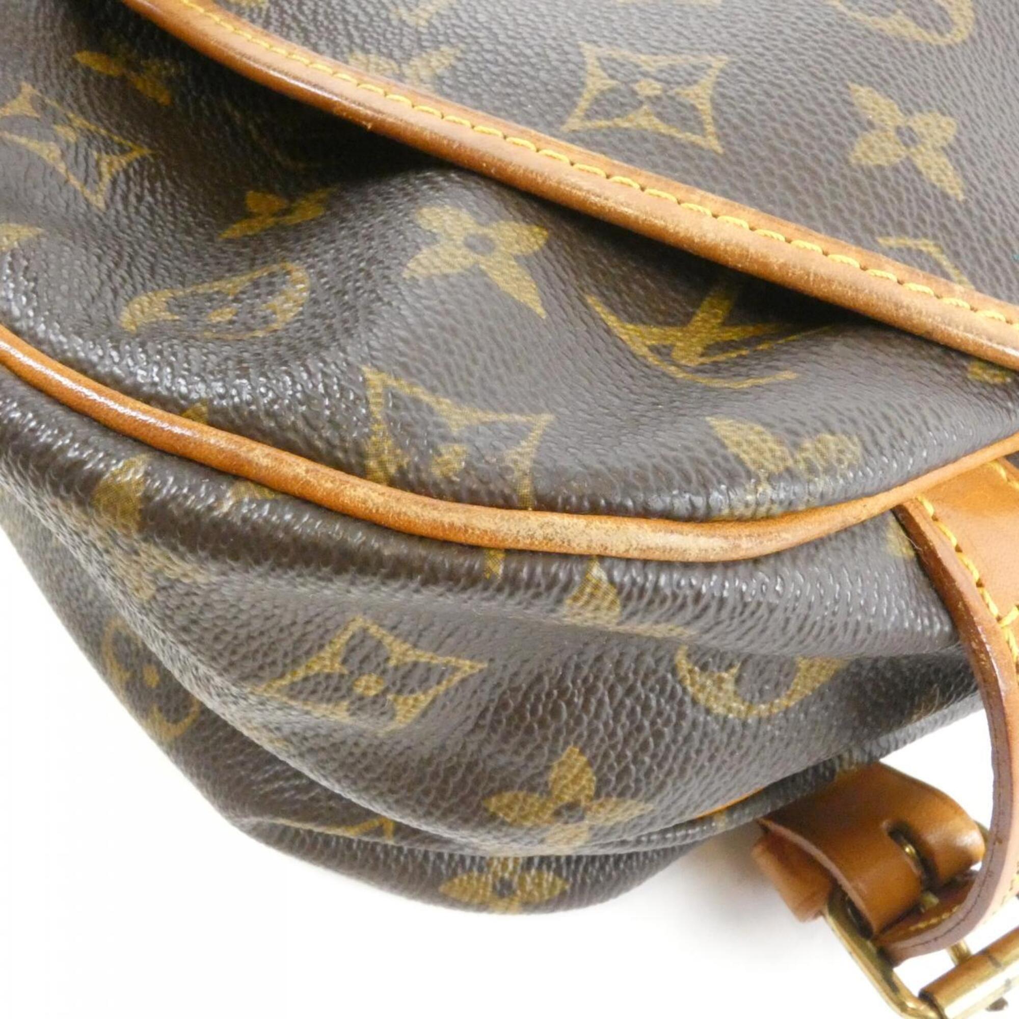 Louis Vuitton Monogram Marron Coated Canvas Shoulder Bag (Pre-Owned)