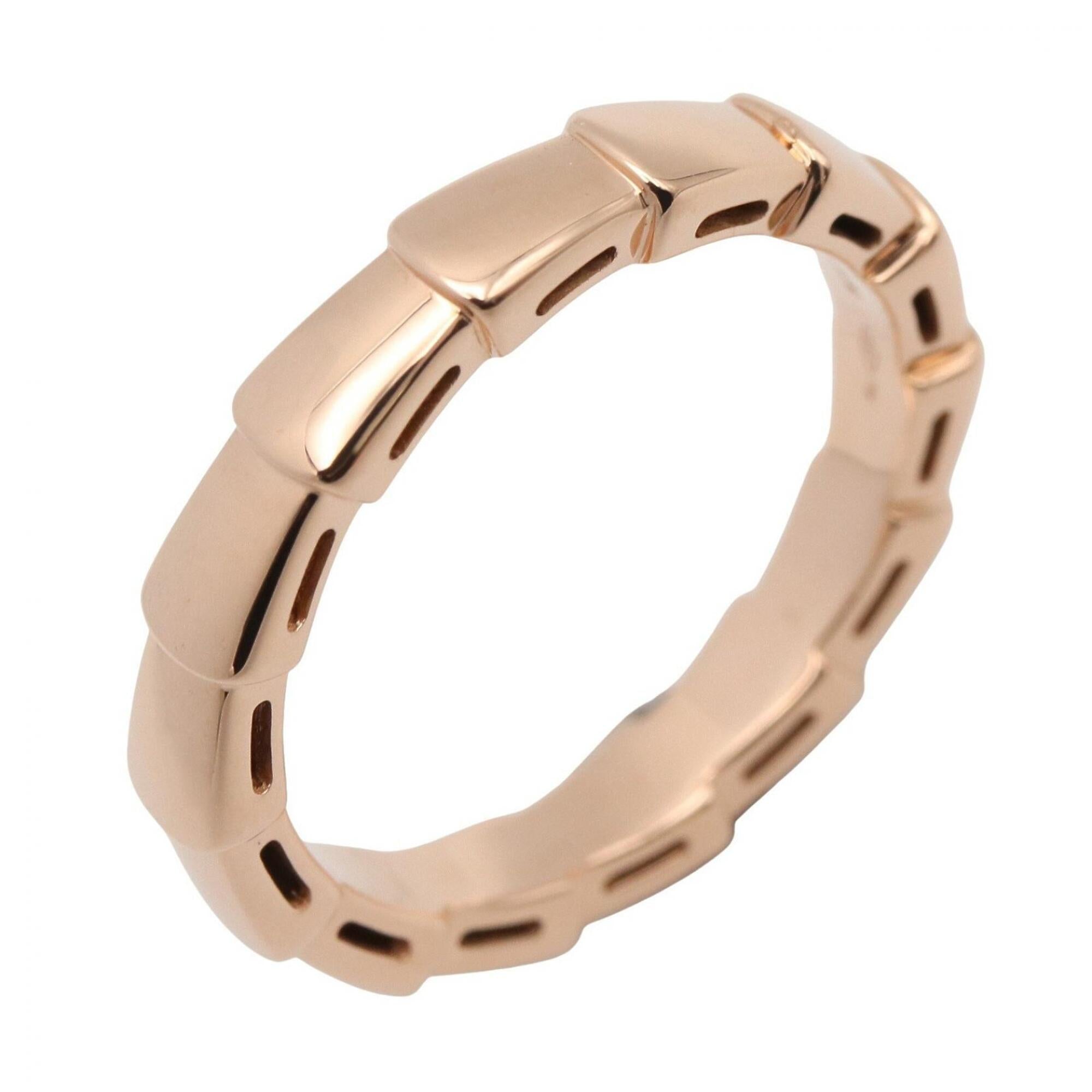 Bvlgari Gold Pink Gold (18K) Band Ring (Pre-Owned)
