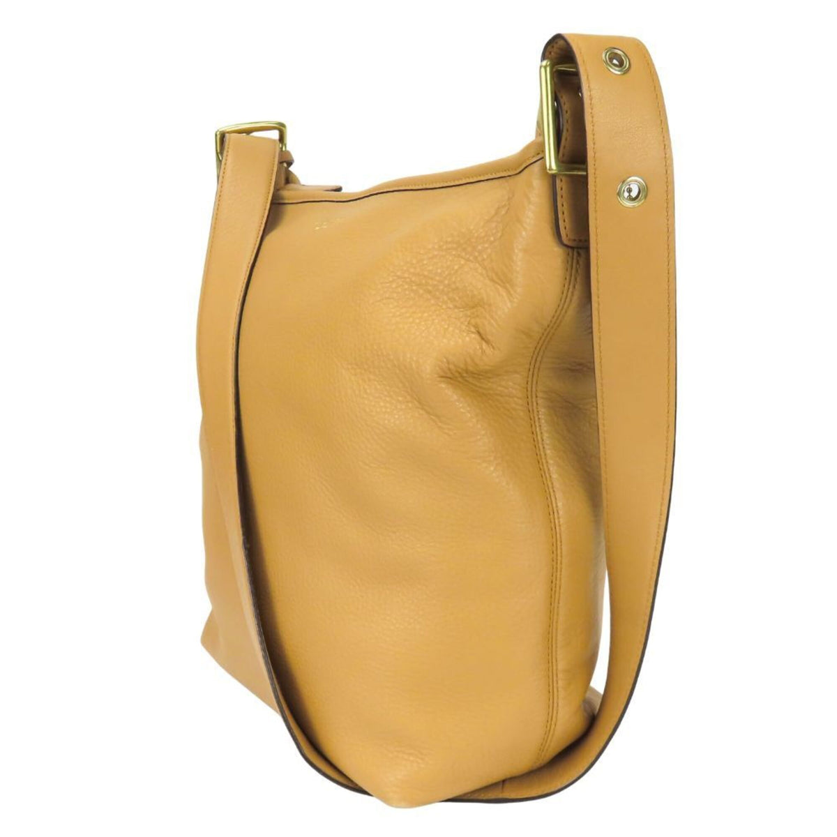 Coach Beige Leather Shoulder Bag (Pre-Owned)