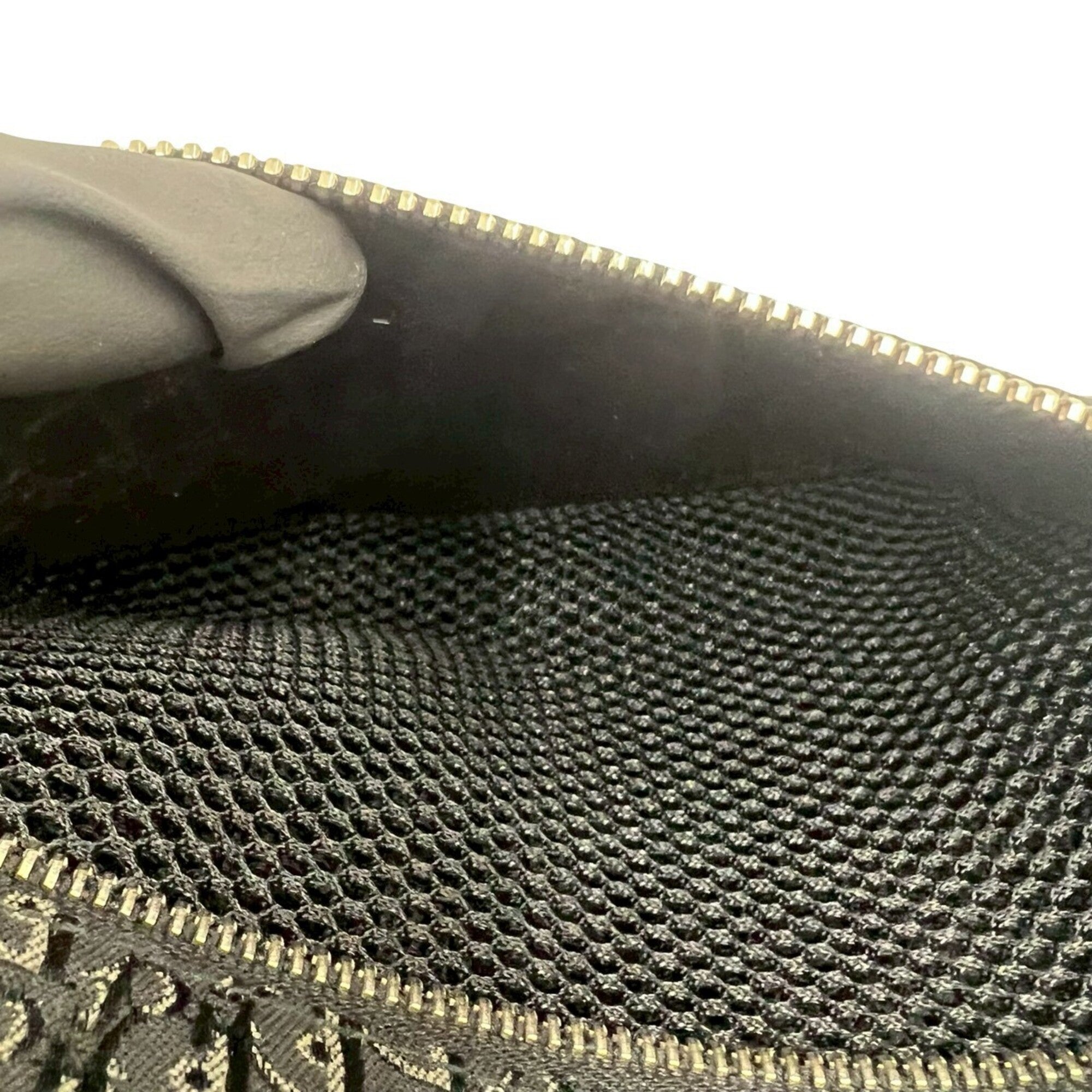 Christian Dior Black Canvas Leather Boston Bag Handbag (Pre-Owned)