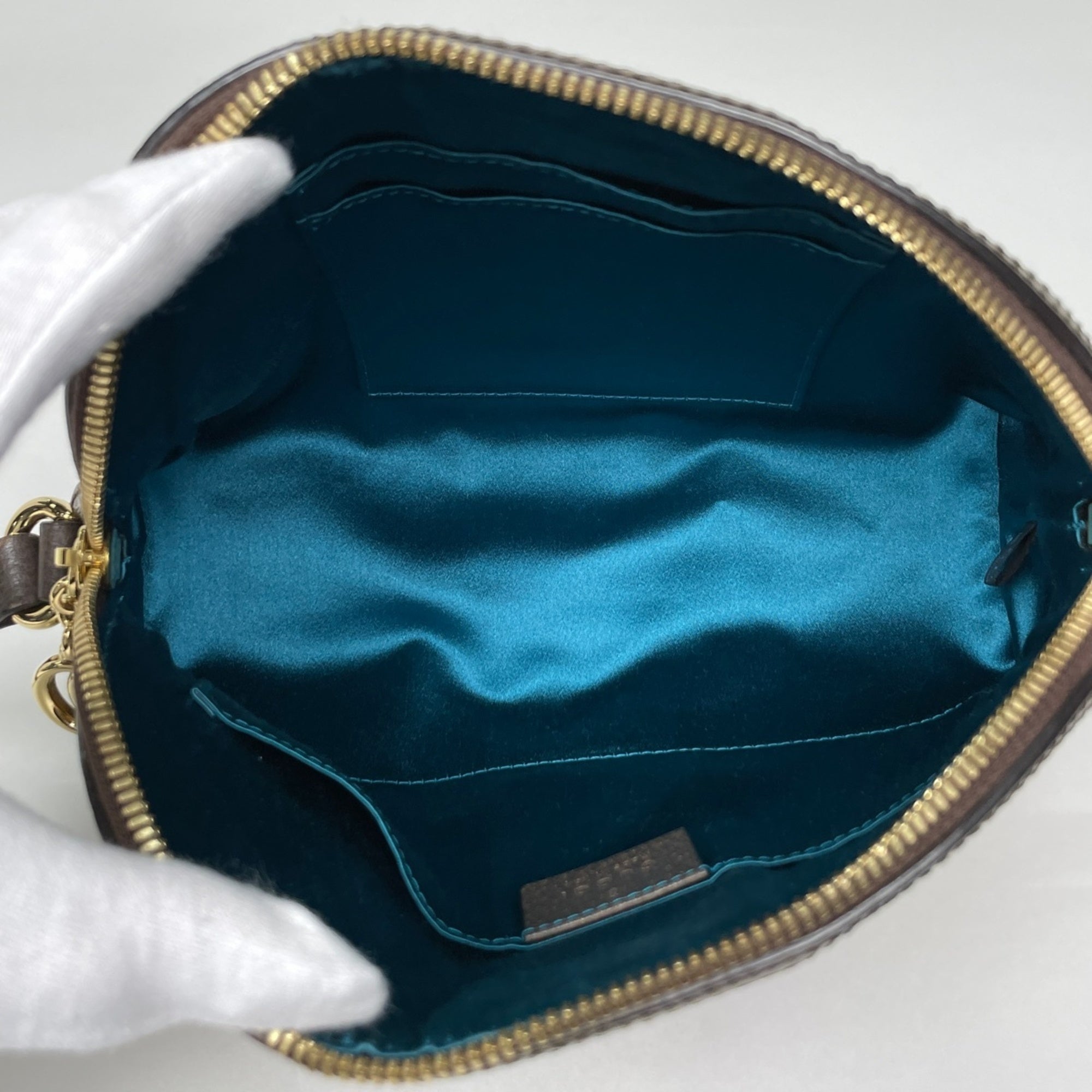 Gucci Brown Gg Supreme Leather Shoulder Bag (Pre-Owned)