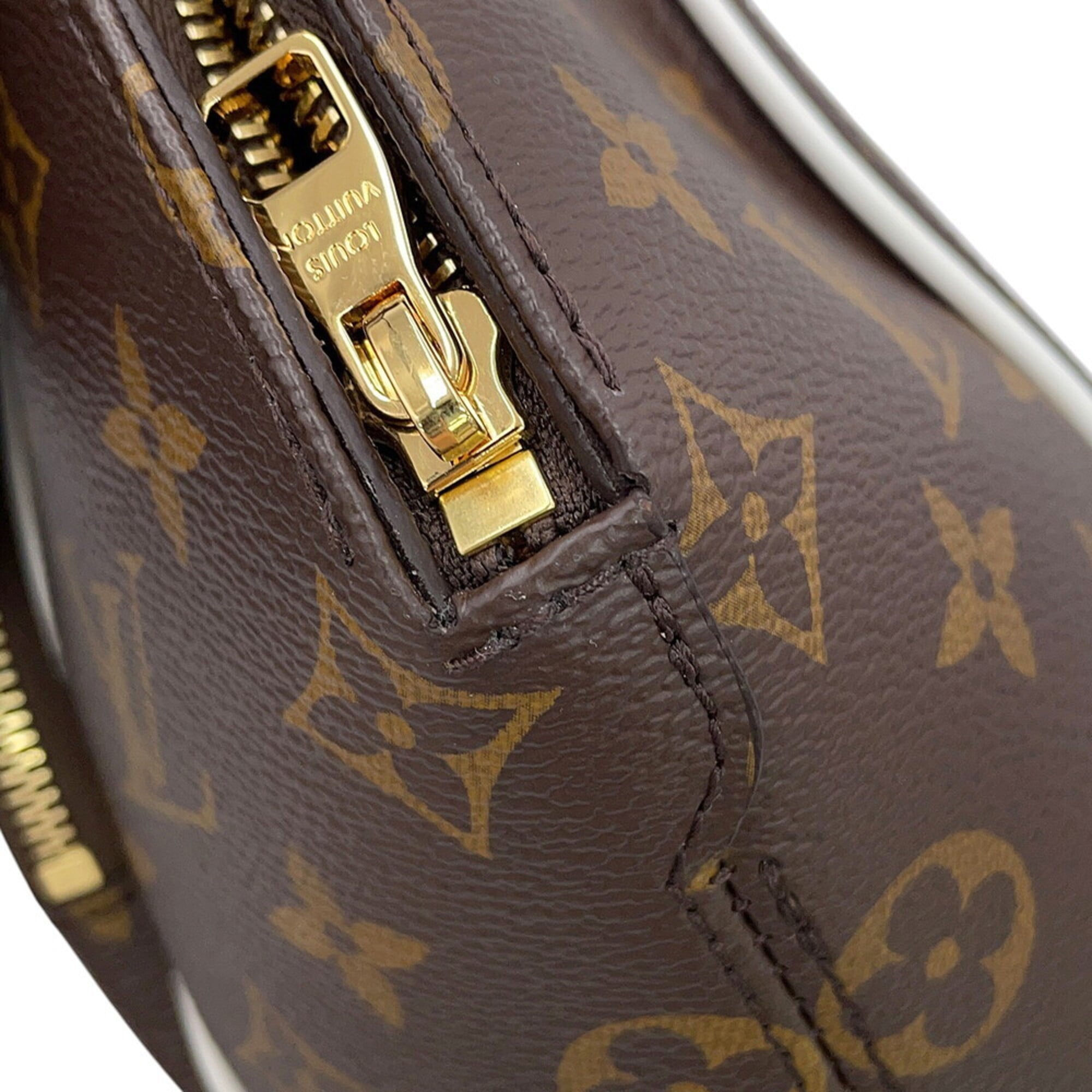 Louis Vuitton Brown Monogram White Yellow Monogram Handbag (Pre-Owned)