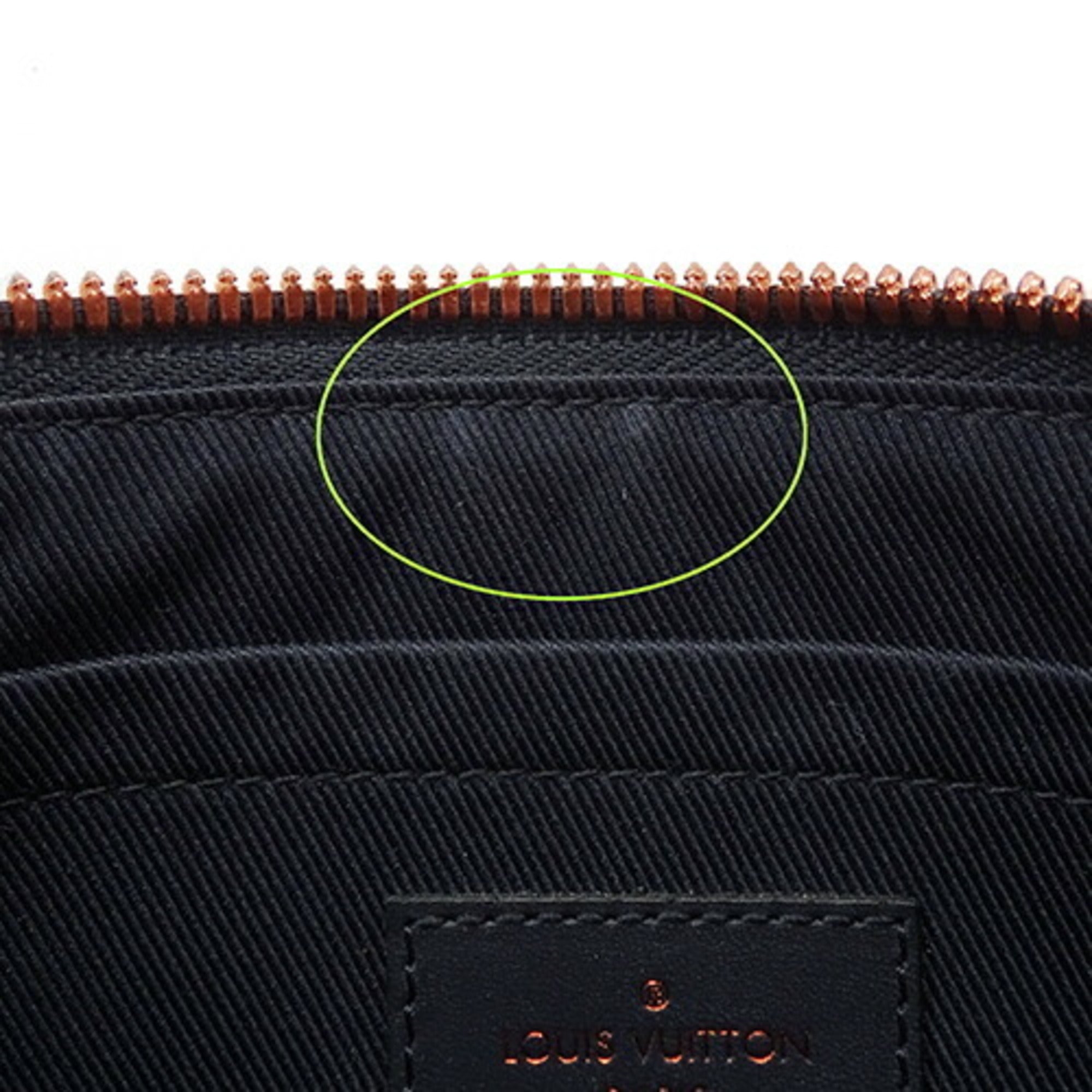 Louis Vuitton Navy Canvas Pouch (Pre-Owned)