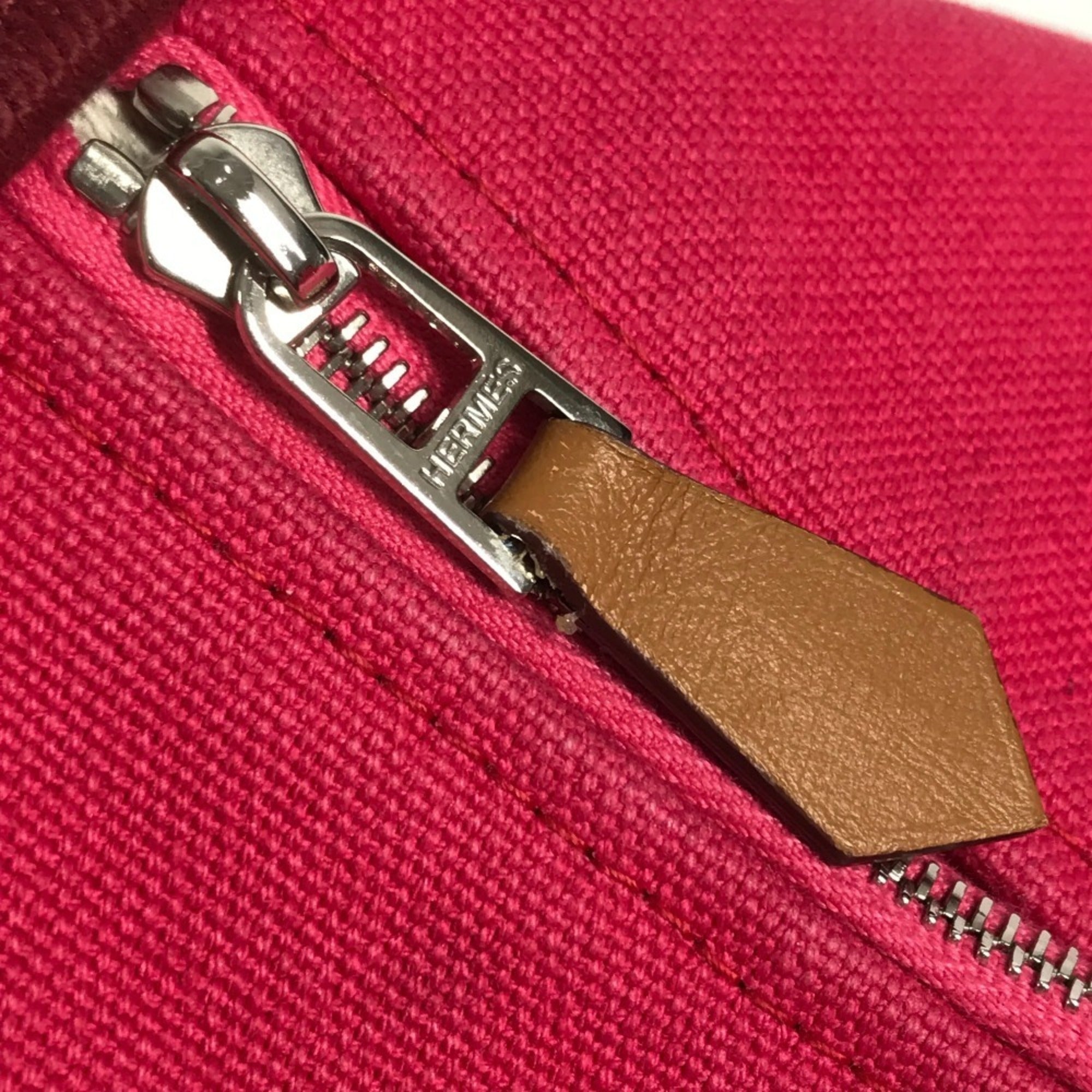 Hermes Pink Cotton Pouch Vanity Bag (Pre-Owned)