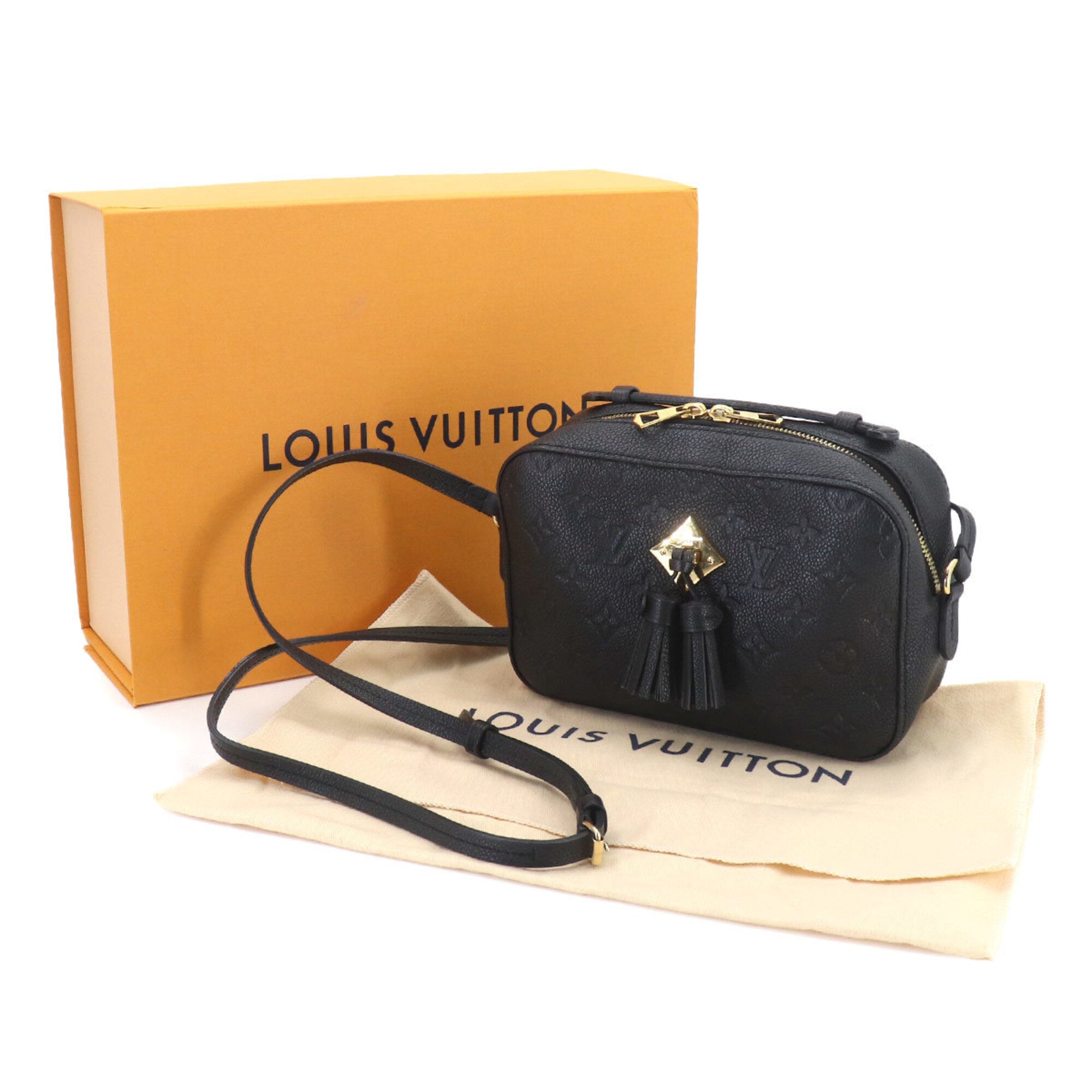 Louis Vuitton Black Noir Monogram Empreinte Handbag Shoulder Bag (Pre-Owned)