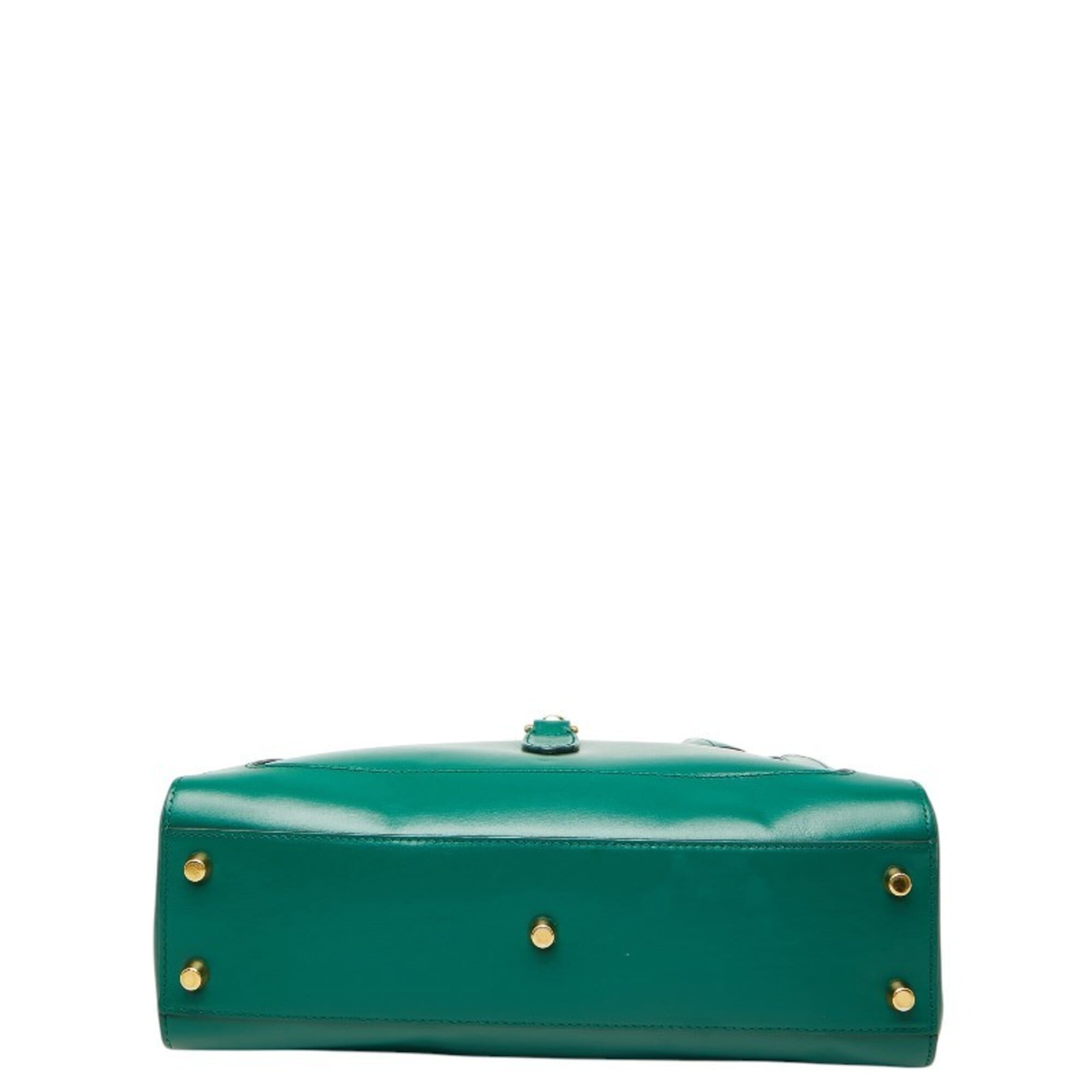 Gucci Green Leather Handbag (Pre-Owned)