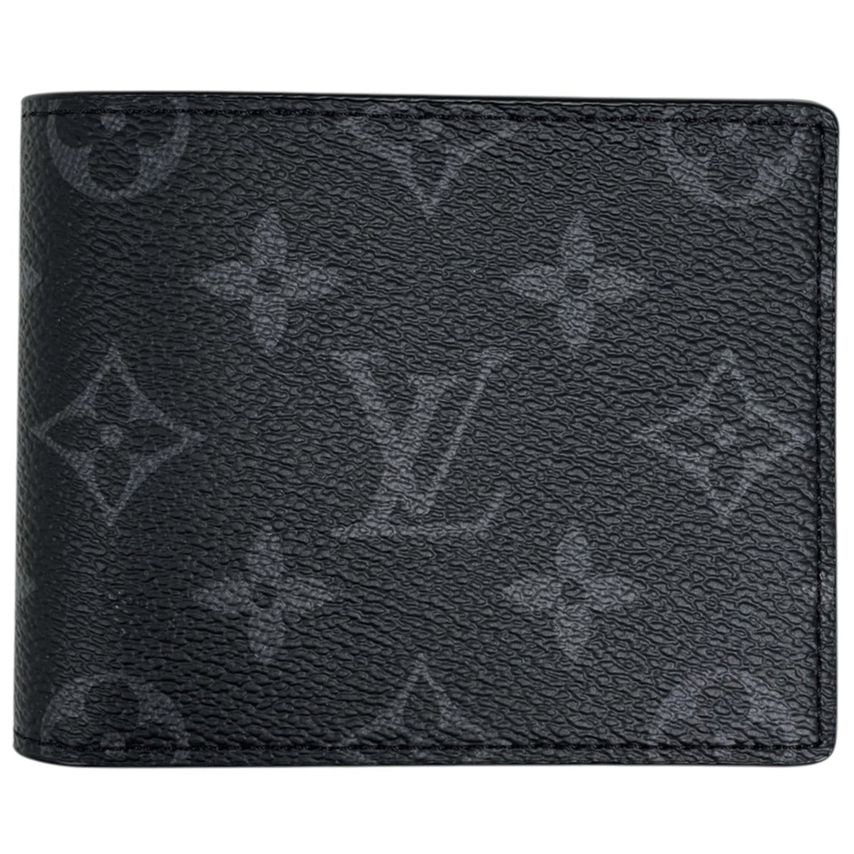 Louis Vuitton Black Noir Monogram Eclipse Wallet (Bi-Fold) (Pre-Owned)