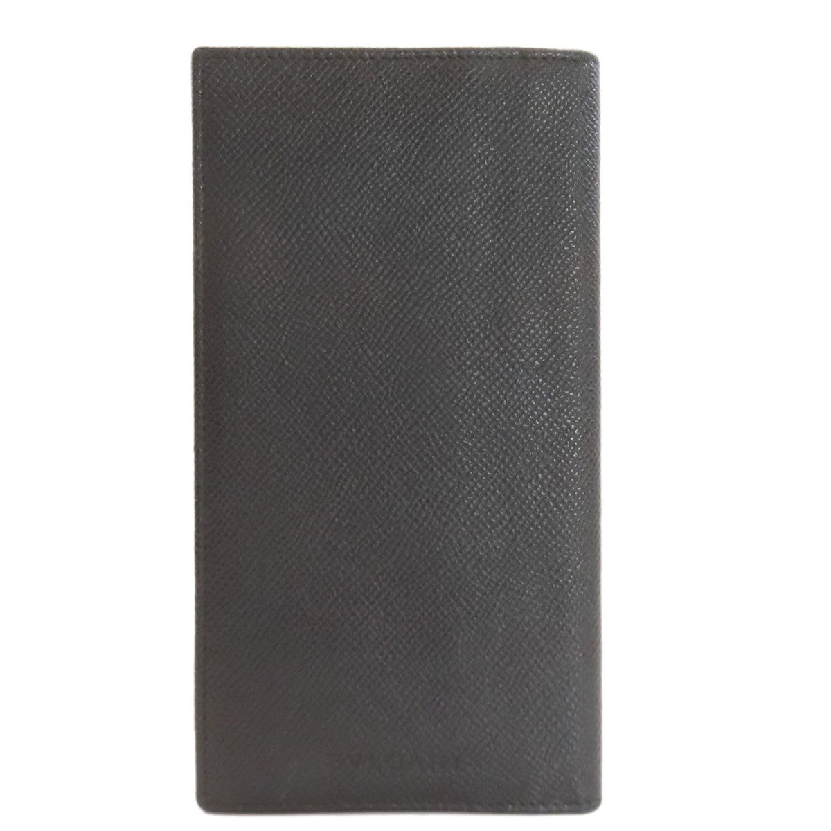 Bvlgari Black Leather Long Wallet (Bi-Fold) (Pre-Owned)
