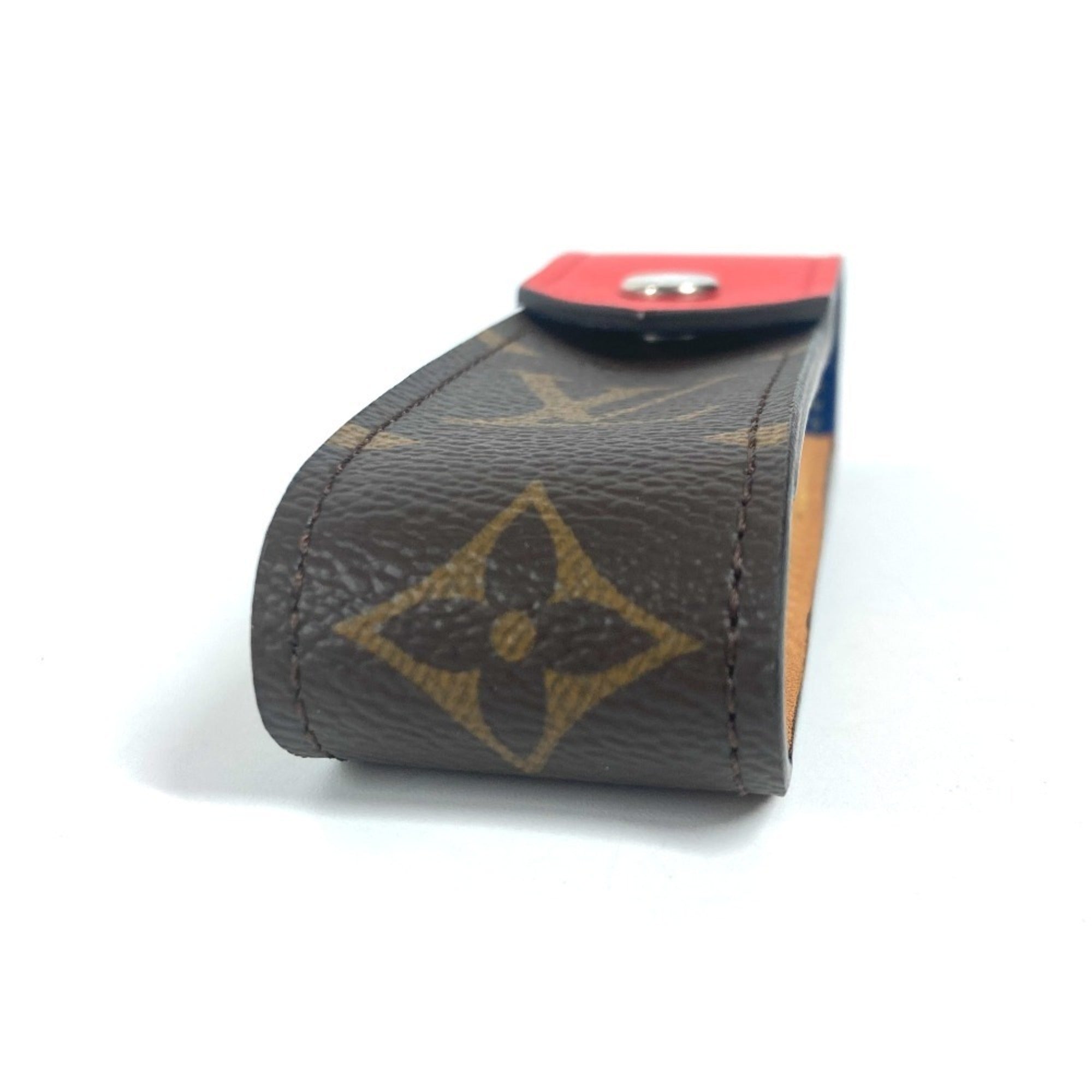 Louis Vuitton Brown Red Color Monogram Pouch (Pre-Owned)