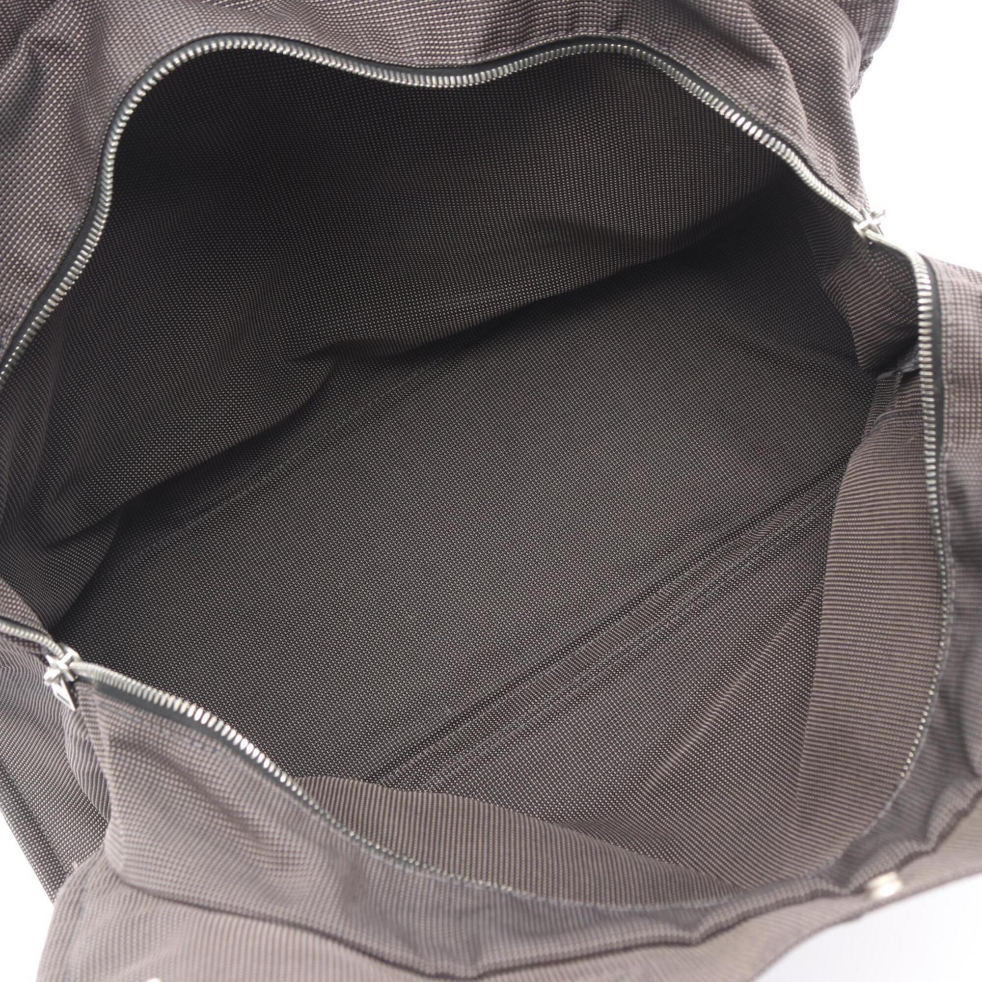 Hermes Gray Nylon Canvas Handbag Tote Bag (Pre-Owned)