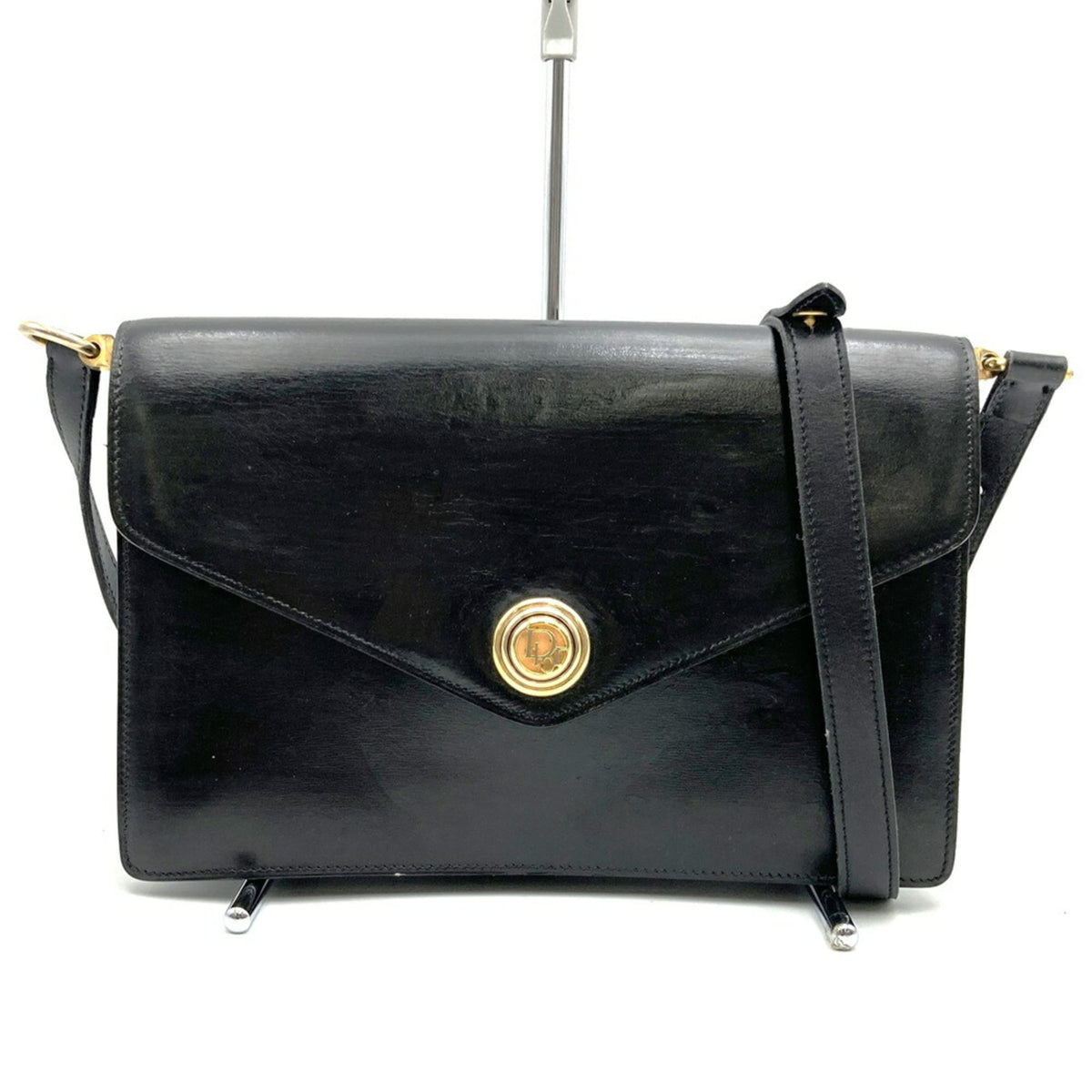Christian Dior Black Leather Shoulder Bag (Pre-Owned)