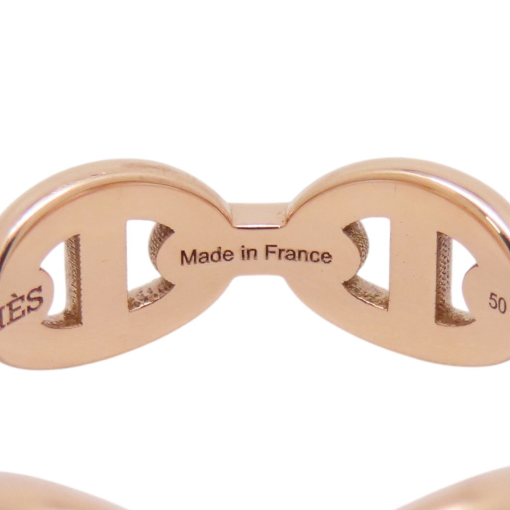 Hermes Pink Gold (18K) Band Ring (Pre-Owned)