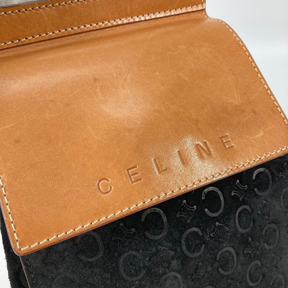 Celine Brown Leather Shoulder Bag (Pre-Owned)