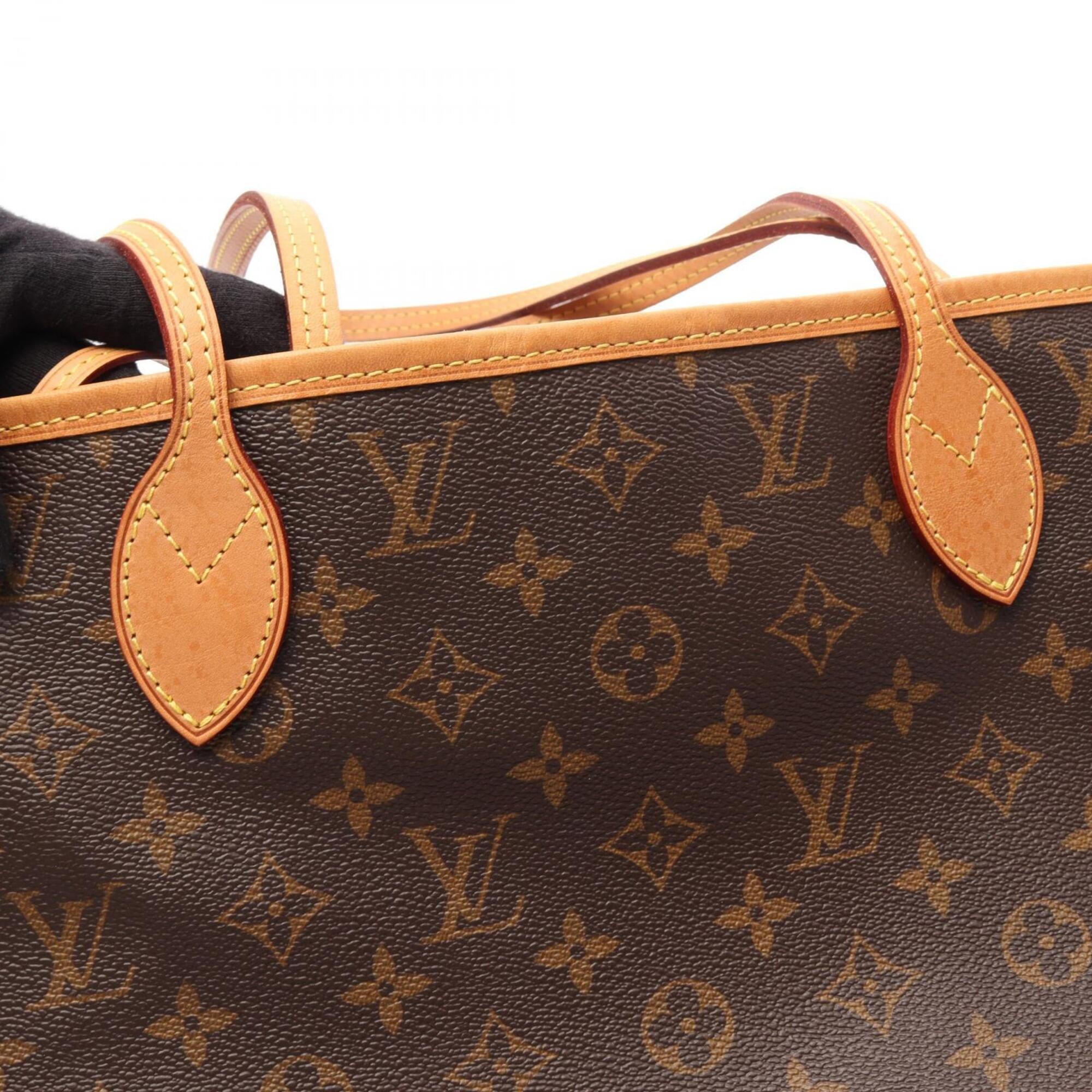 Louis Vuitton Brown Coated Canvas Pvc Monogram Leather Handbag Tote Bag (Pre-Owned)