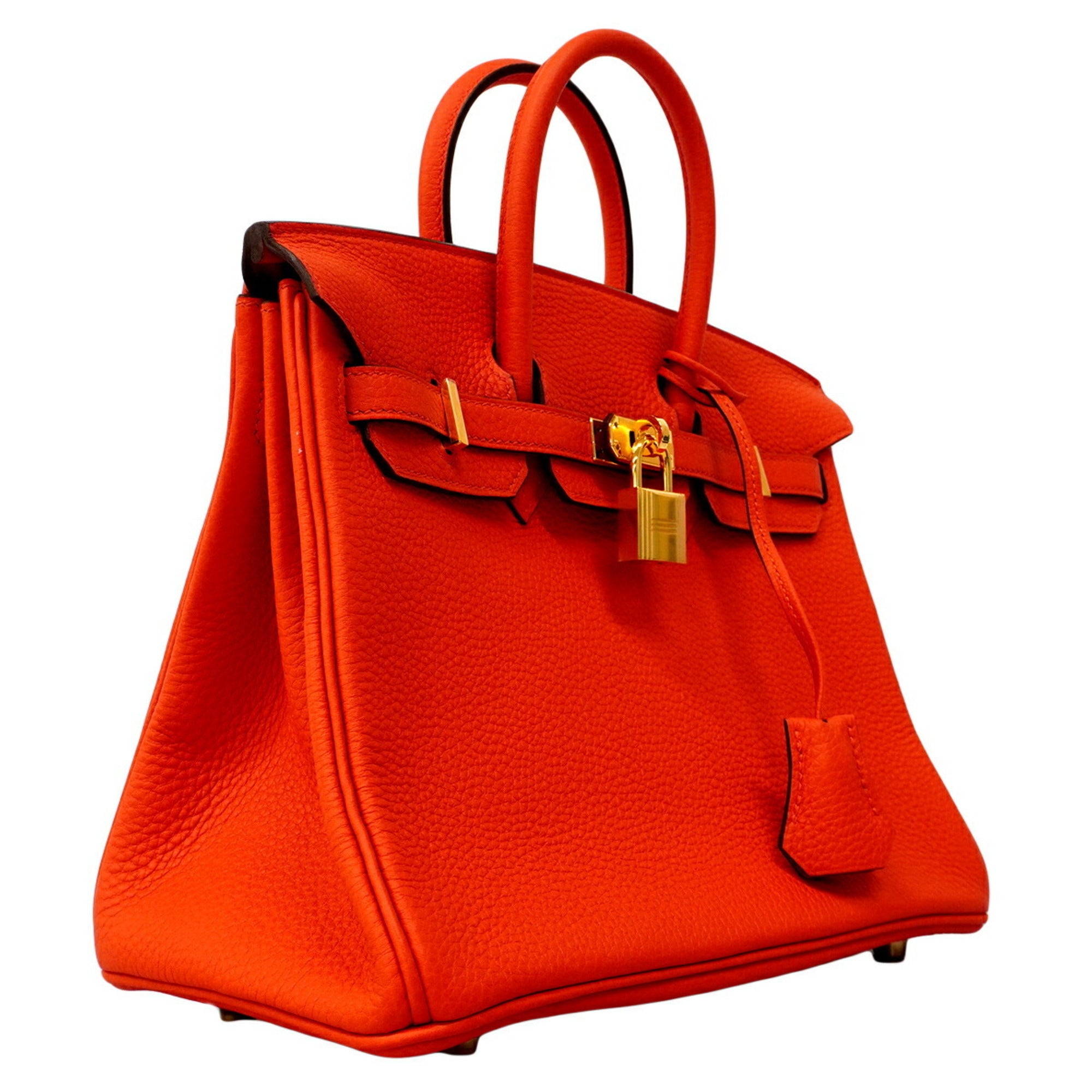 Hermes Red Color Togo Leather Handbag (Pre-Owned)