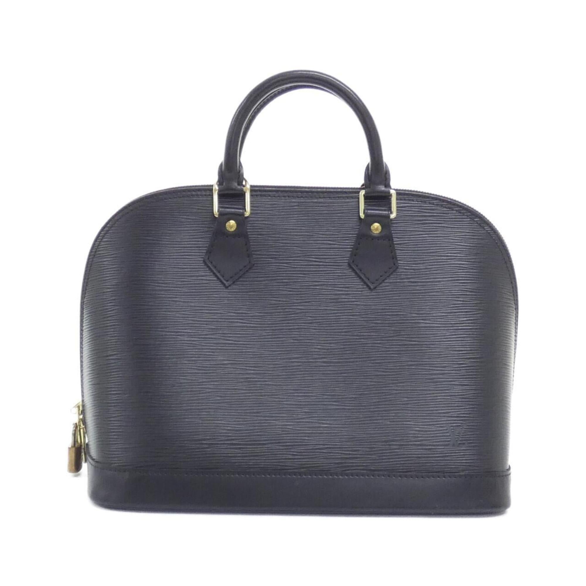 Louis Vuitton Black Leather Handbag (Pre-Owned)