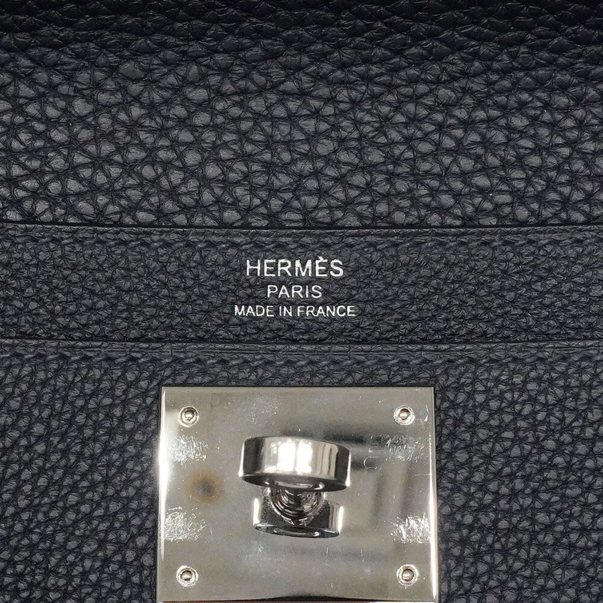 Hermes Blue Indigo Togo Leather Clutch Bag (Pre-Owned)