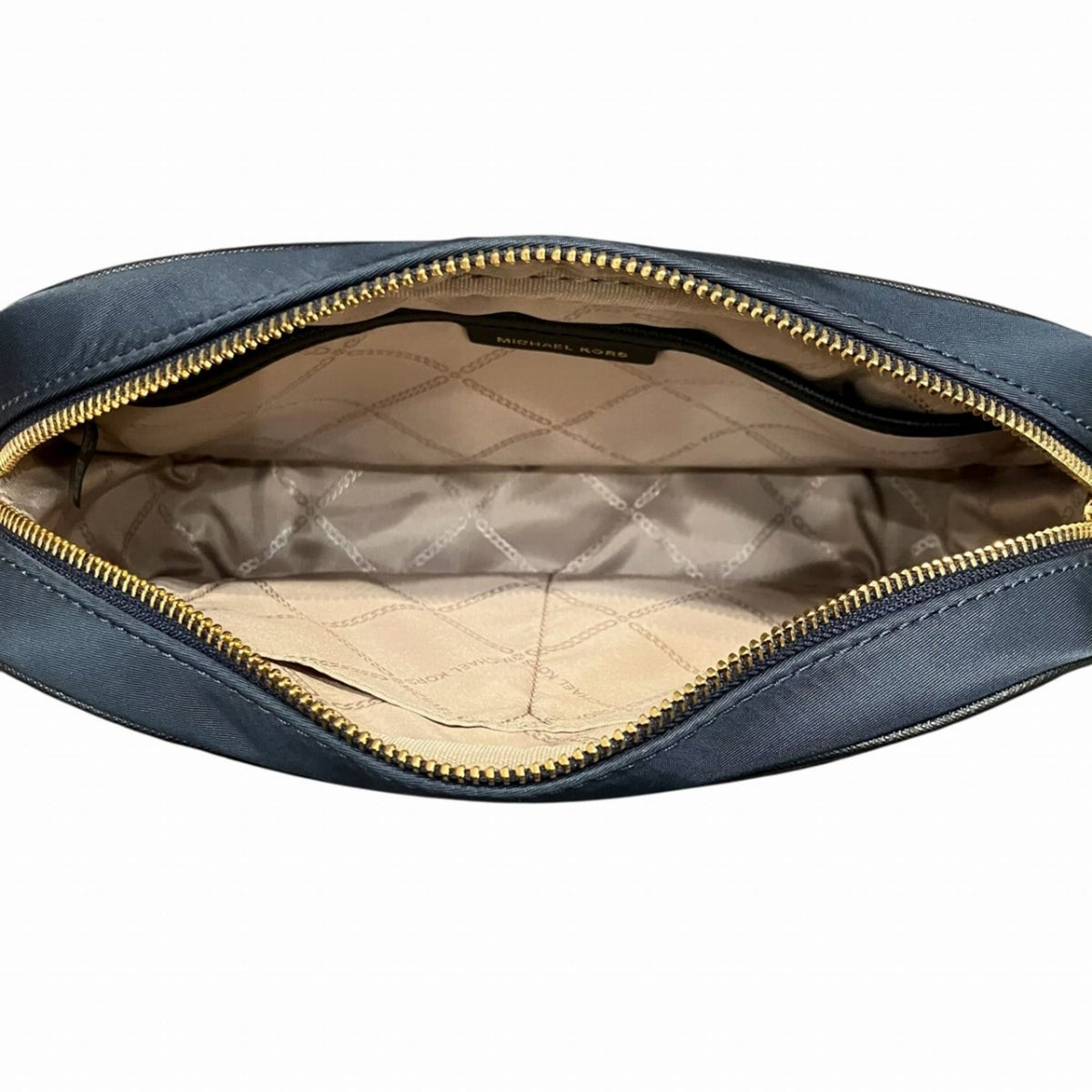 Michael Kors Navy Nylon Leather Shoulder Bag (Pre-Owned)