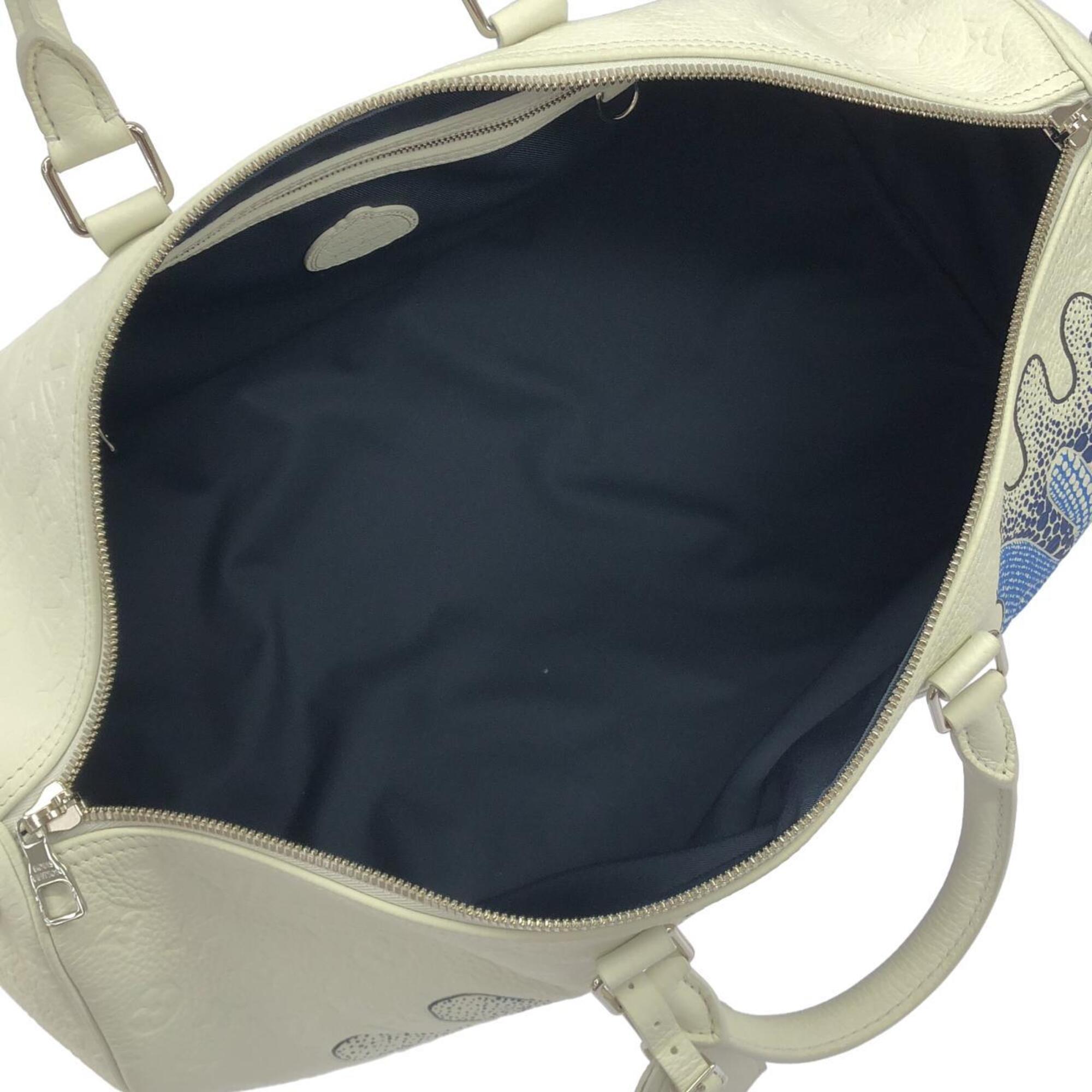 Louis Vuitton Taurillon Blanc Leather Boston Bag (Pre-Owned)